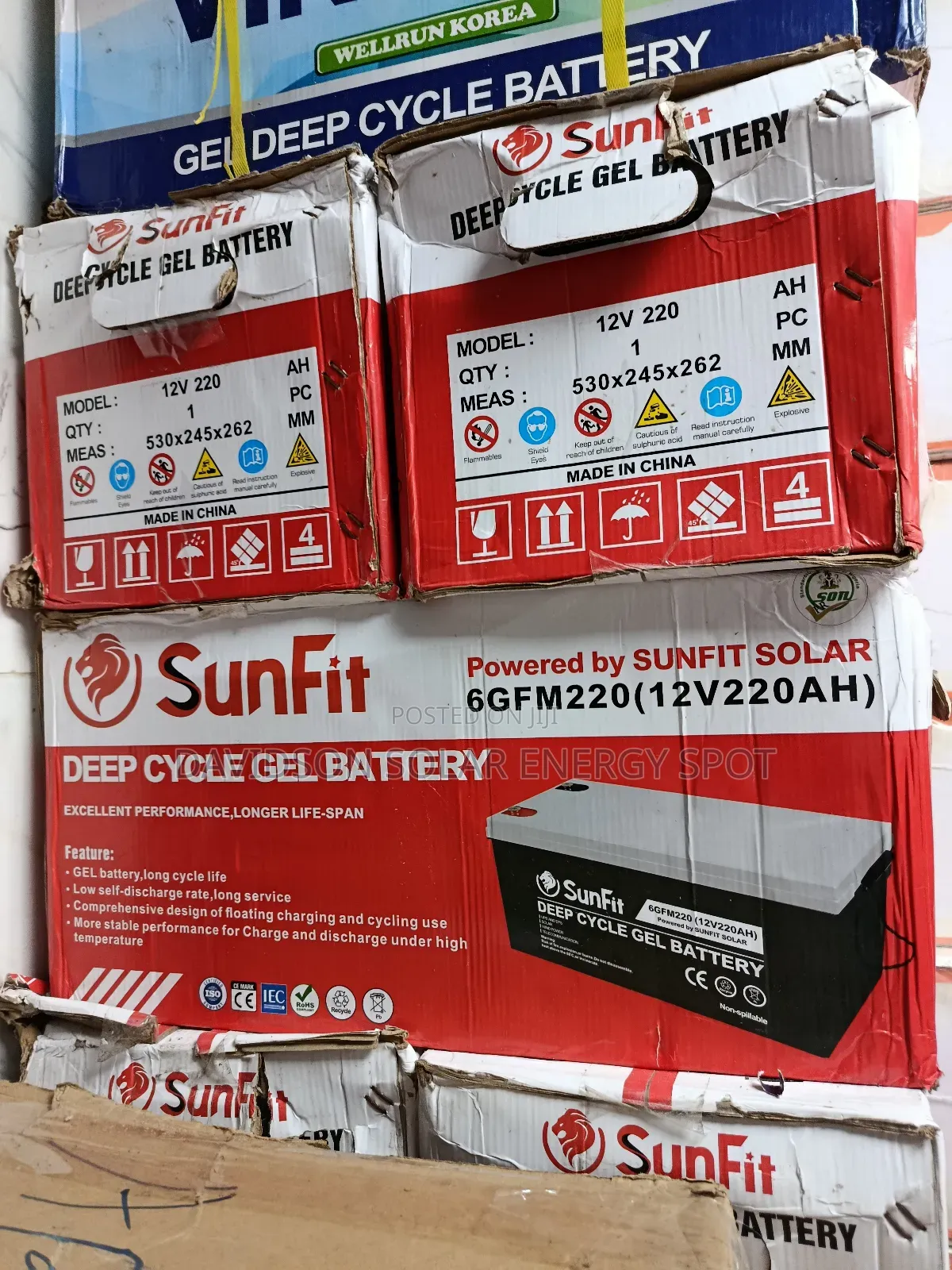 220arh Sunfit Gel Battery