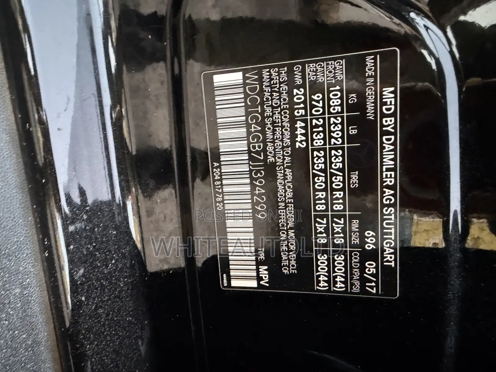 Mercedes-Benz GLA 250 2017 Black