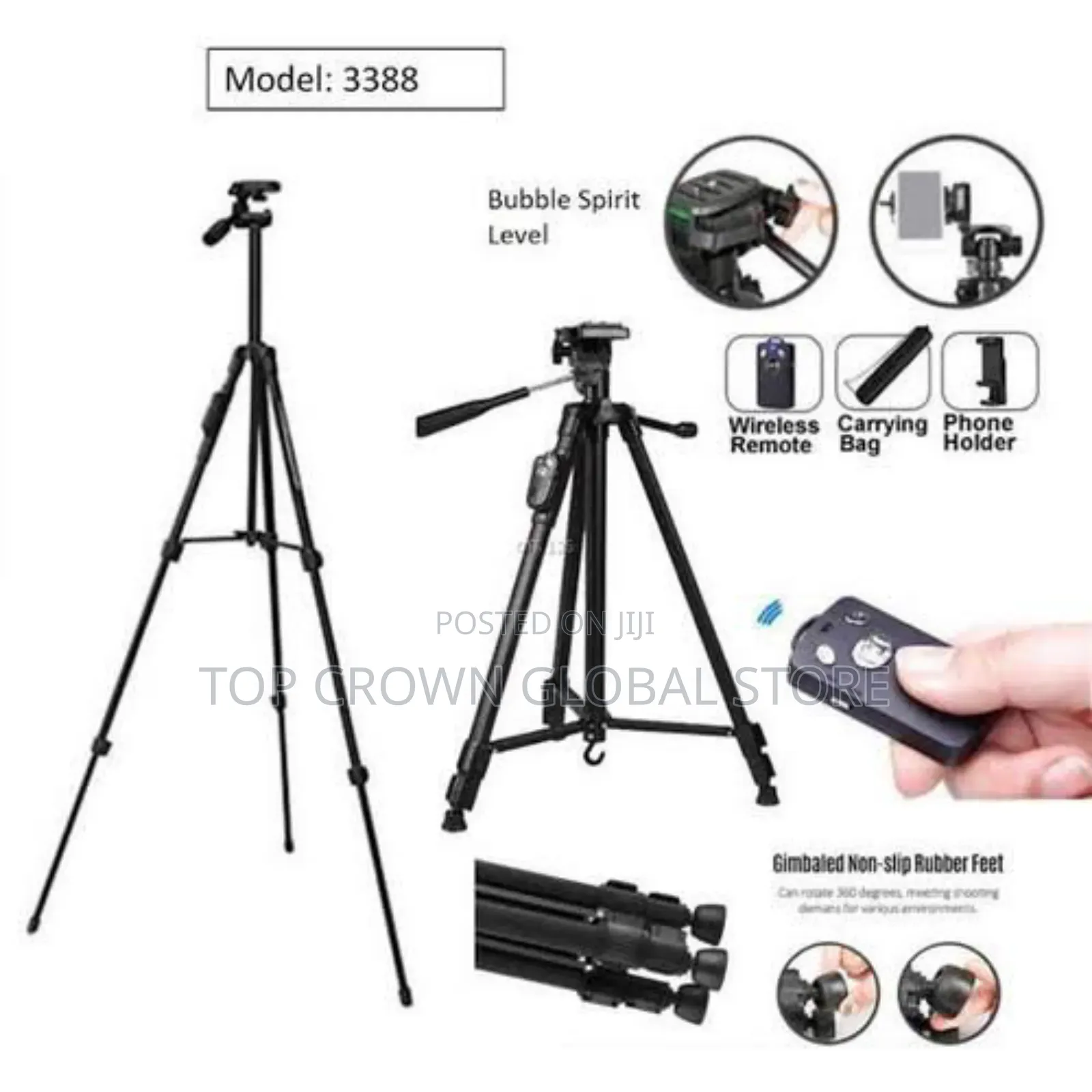 Tripod Stand With Bluetooth Selfie