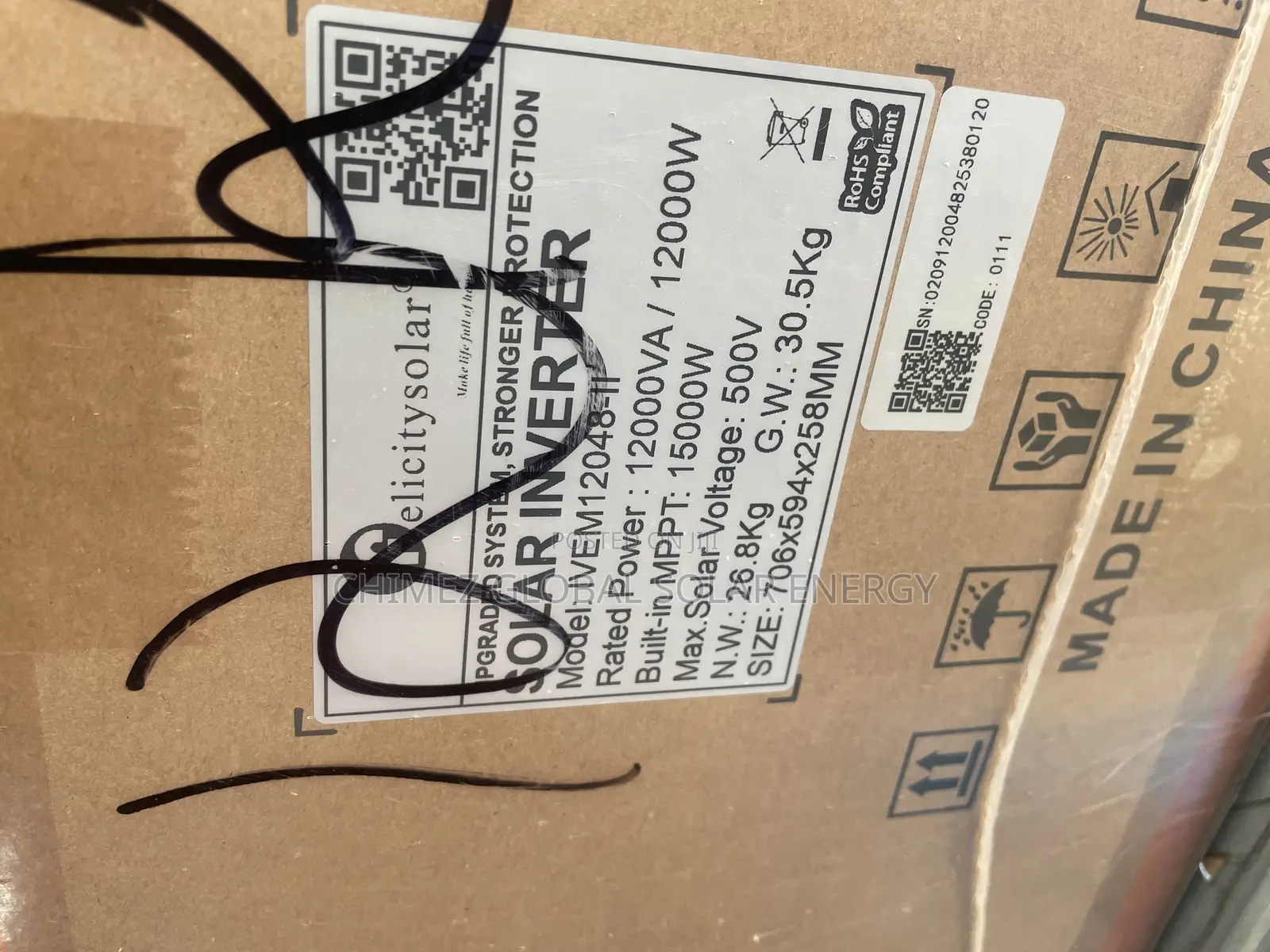 Felicity 12kva Hybrid Inverter 48v