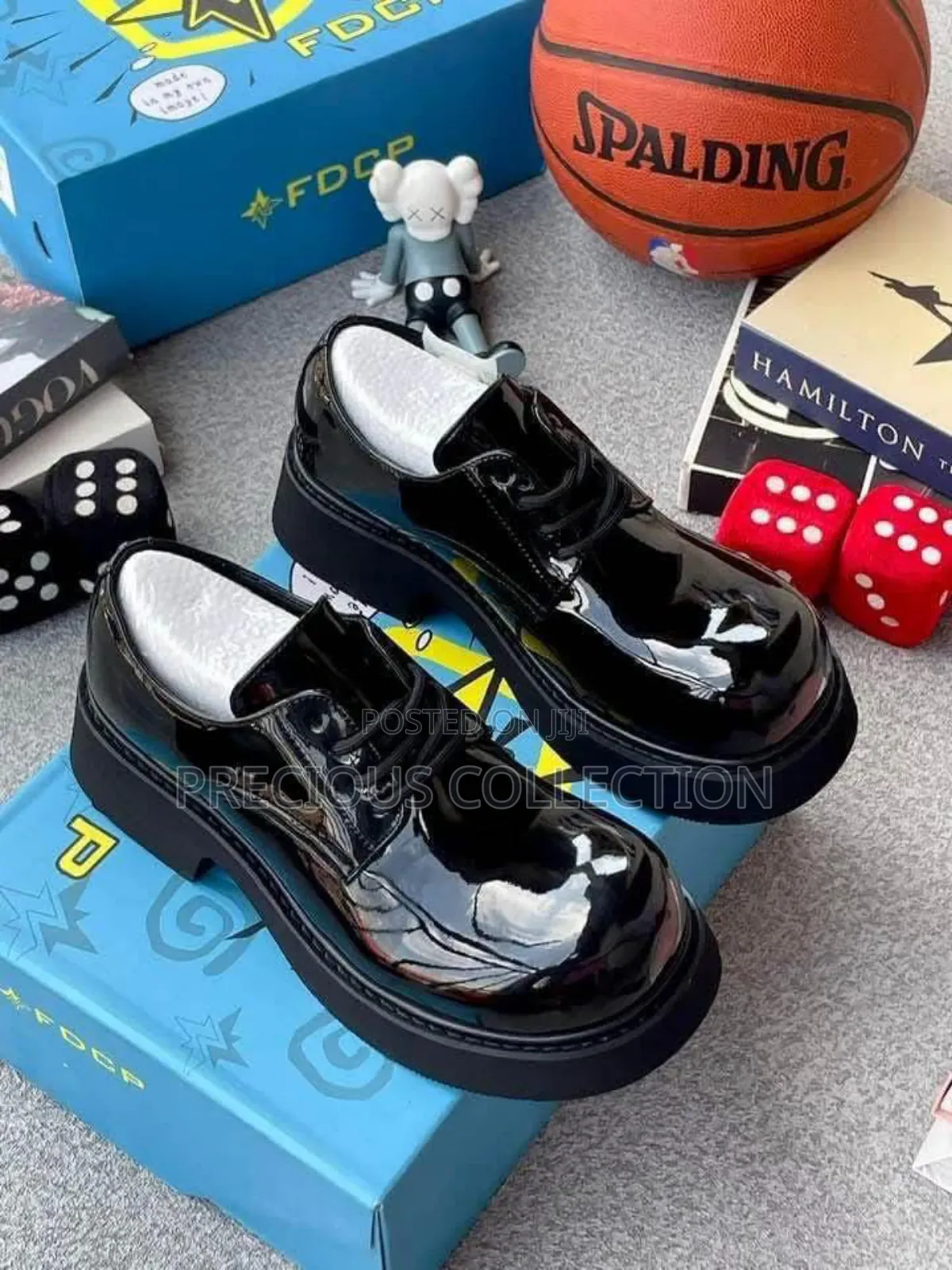 Glossy Leather Balenciaga Face Lift Lace Up Shoes