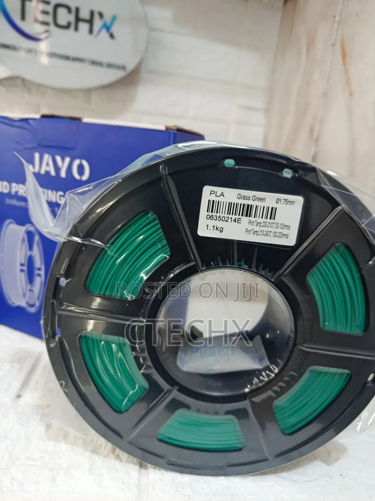 Jayo Pla+ Filament 1.75mm Grass Green 1.1kg 3d Printer Filament