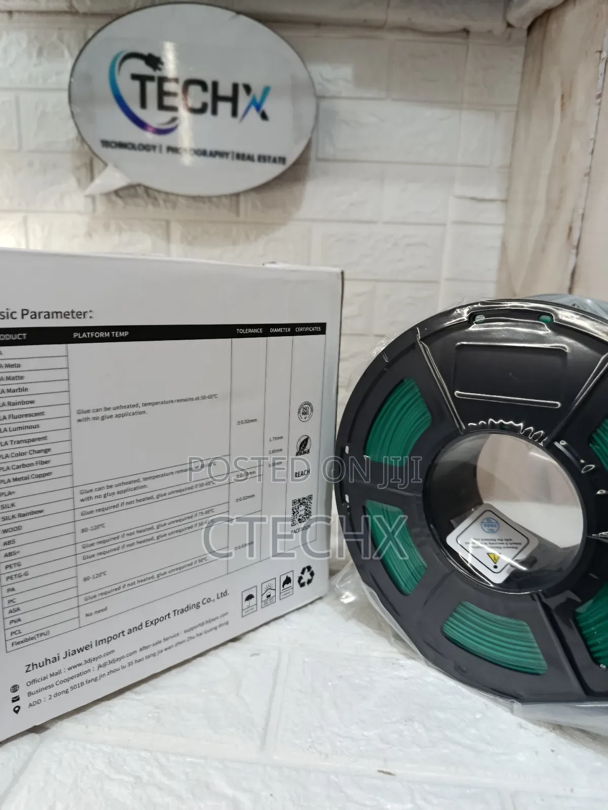 Jayo Pla+ Filament 1.75mm Grass Green 1.1kg 3d Printer Filament