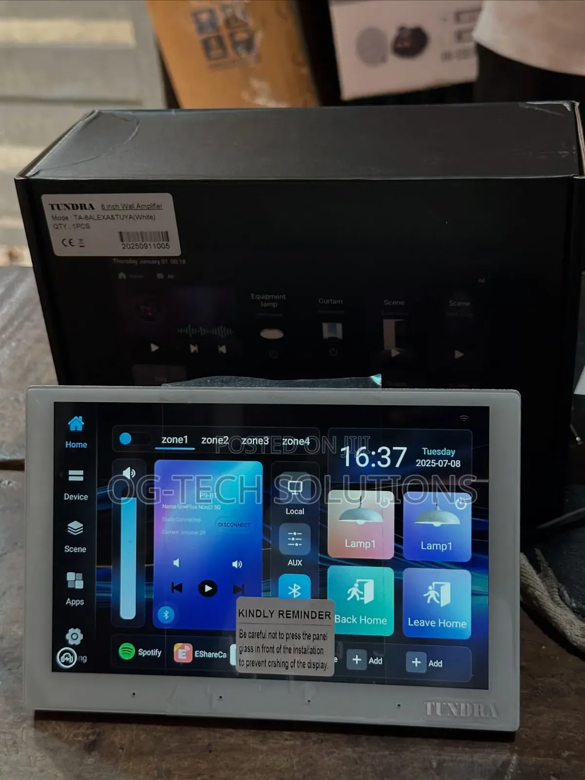 Bluetooth Wifi in-Wall Amplifier 7 Inches