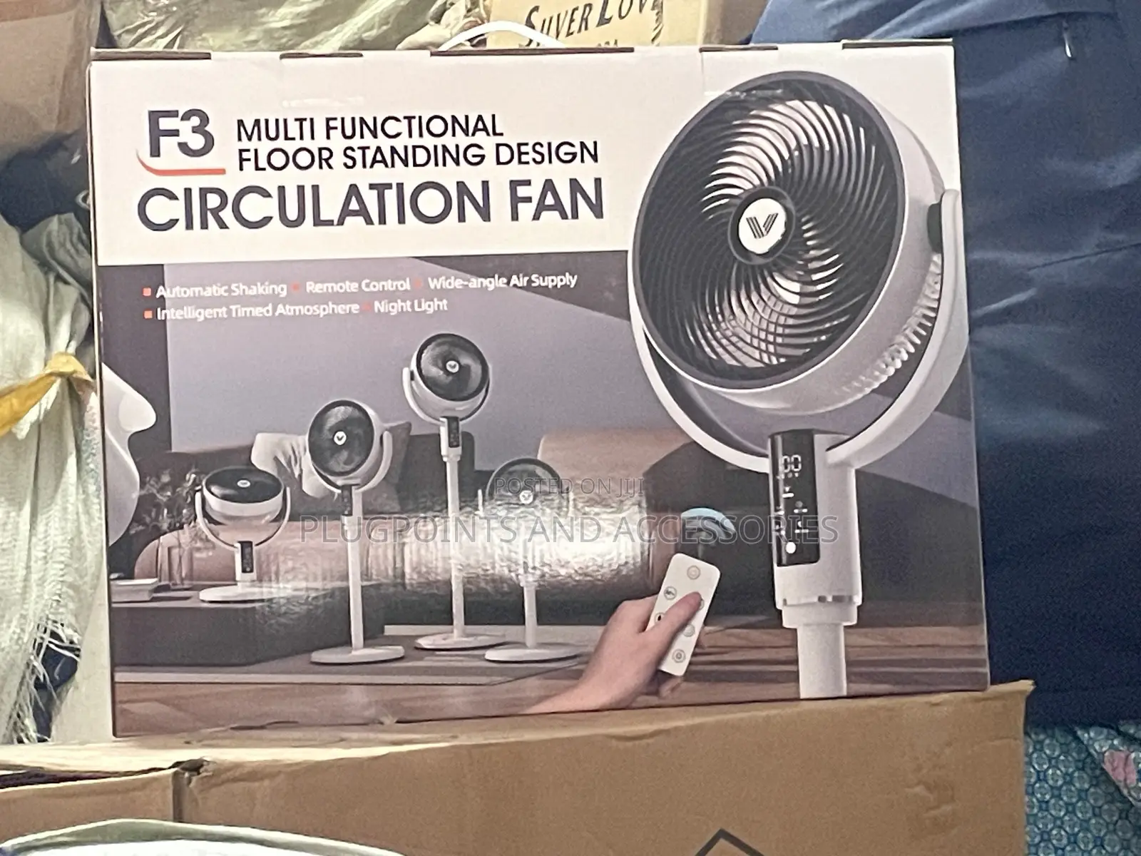 F3 Solar - Rechargeable High Speed Fan Buy 3pcs Free Gift Delivery