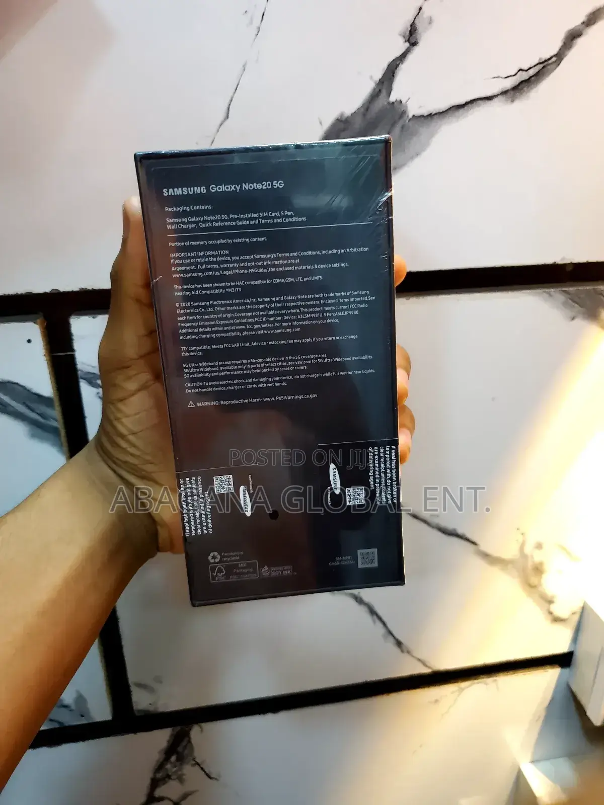New Samsung Galaxy Note 20 5G 256 GB Black