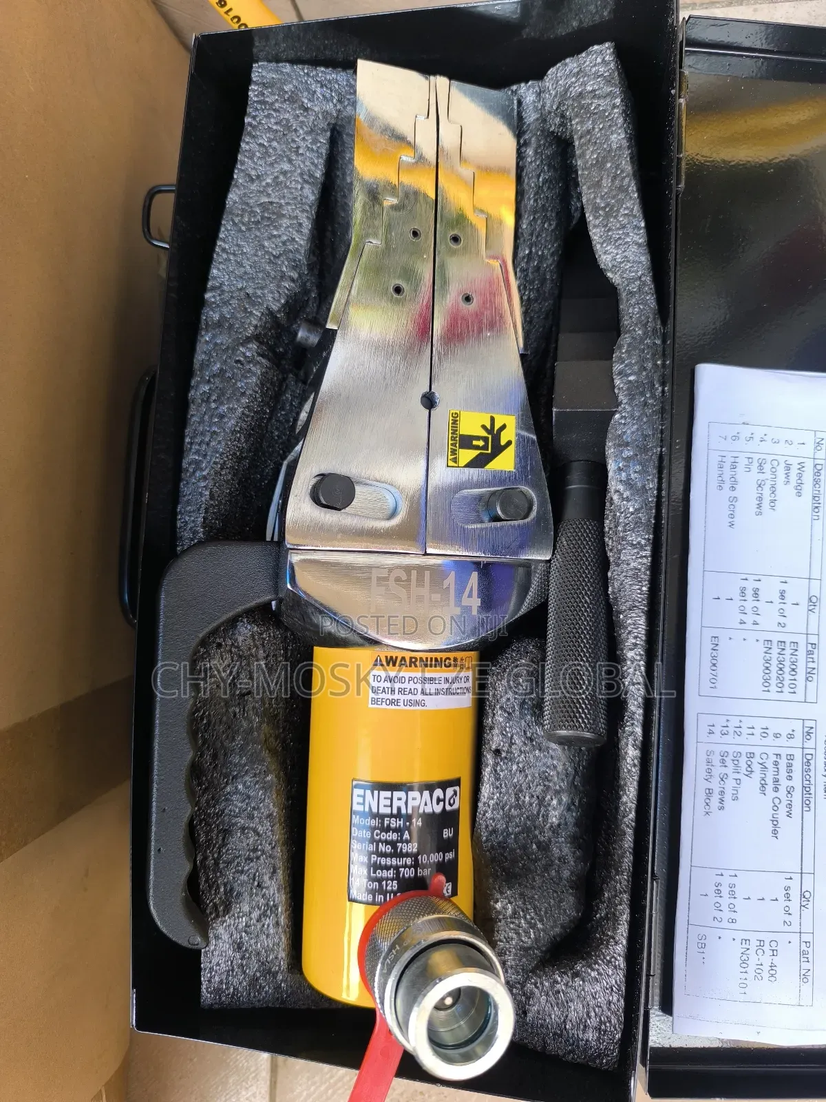 14t Enerpac Hydraulic Flange Spreader Set (Enerpac)