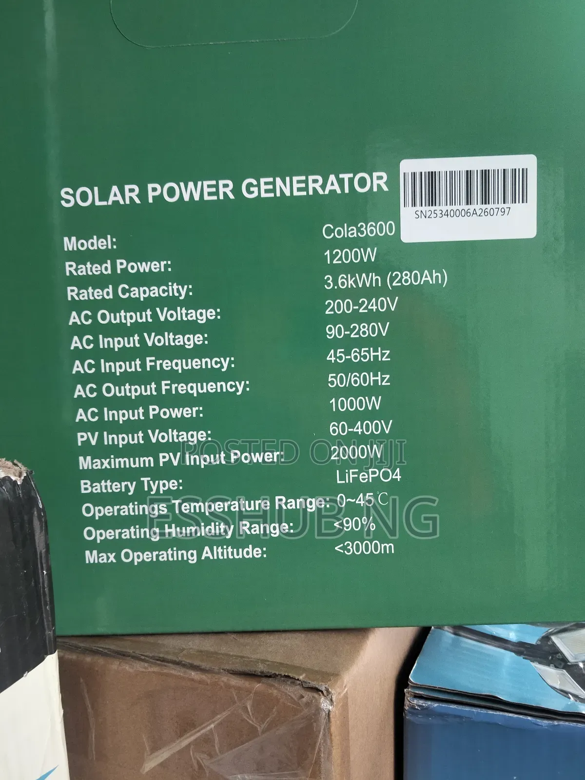 Colasolar 3600 Solar Generator