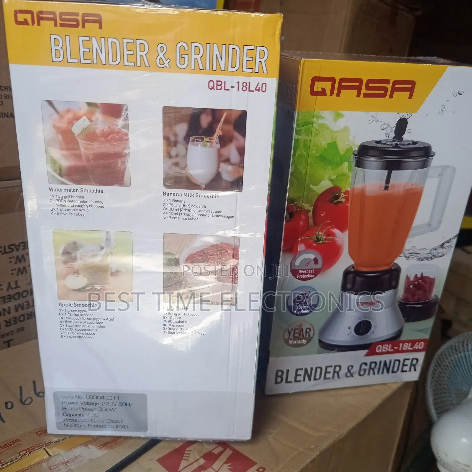 Qasa 1.8ltrs Blender Grinder