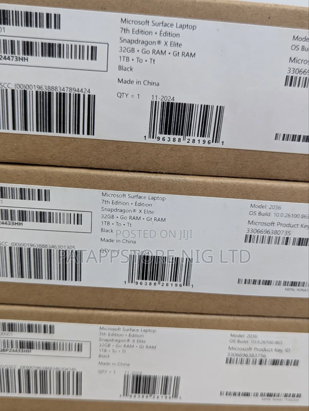 New Microsoft Surface Laptop 7 32GB Qualcomm Snapdragon X Elite SSD 1T
