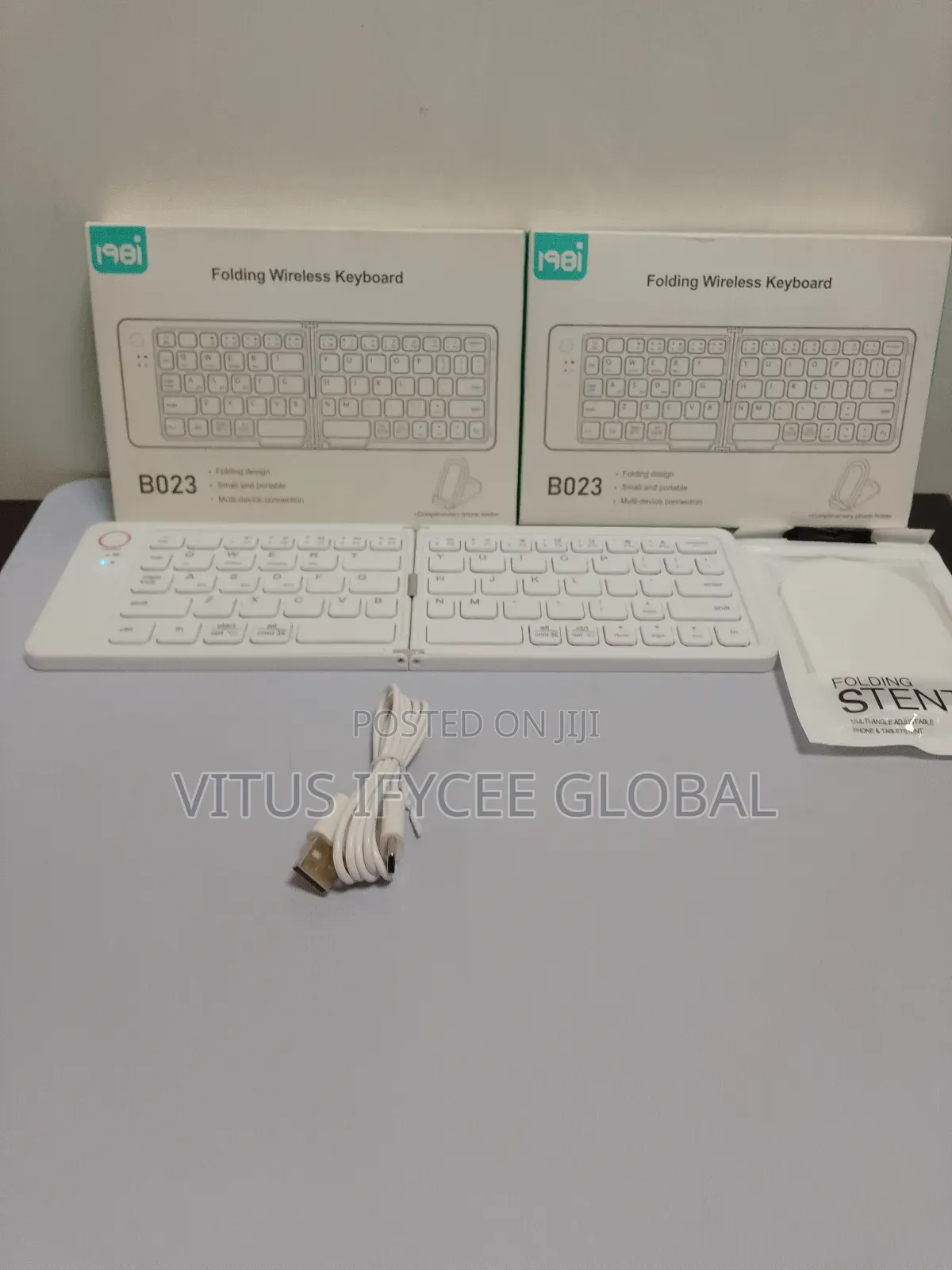 B023 Mini Rechargeable Foldable Bluetooth Keyboard