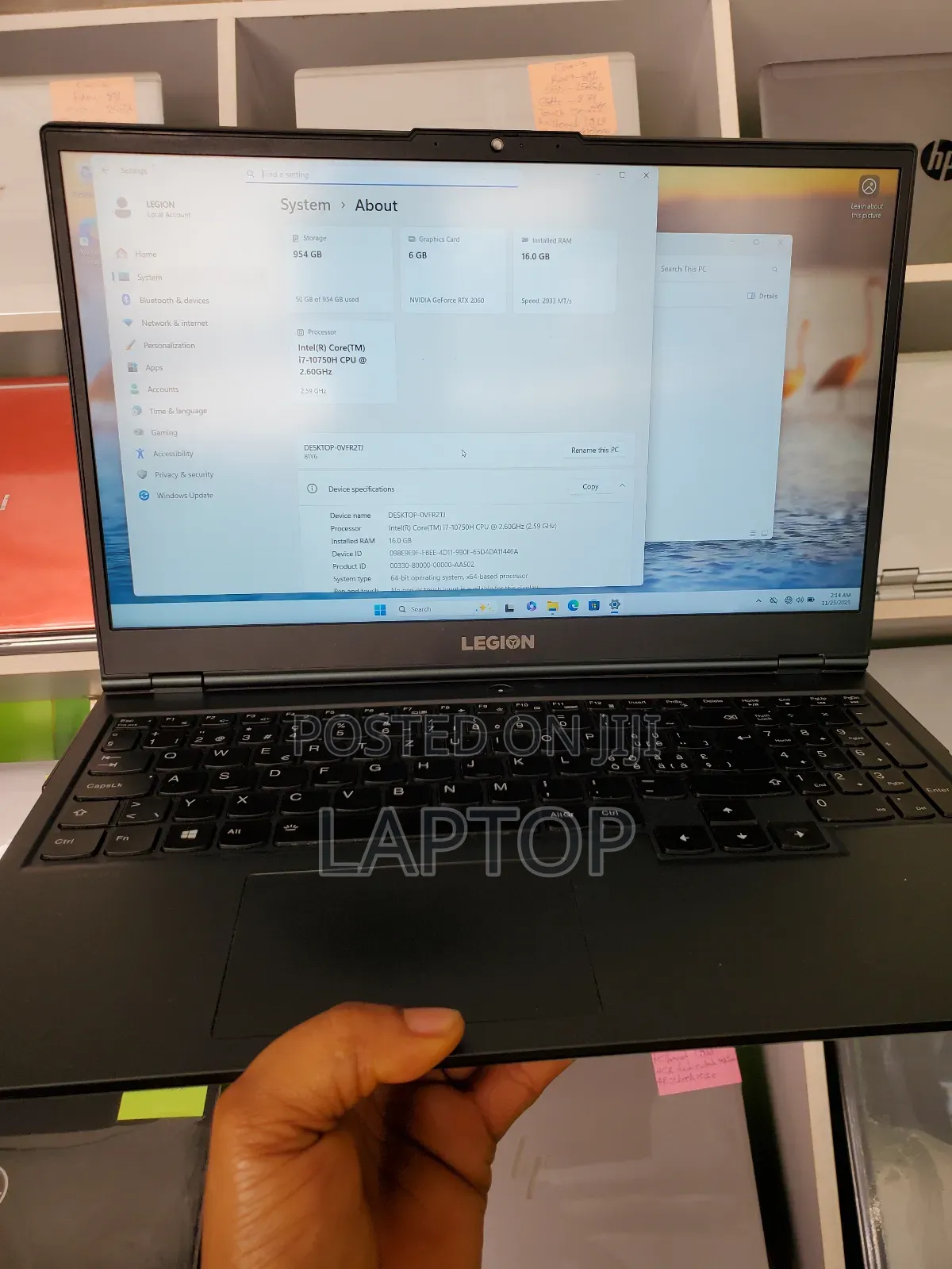 Laptop Lenovo Legion Y540 16GB Intel Core I7 SSD 1T