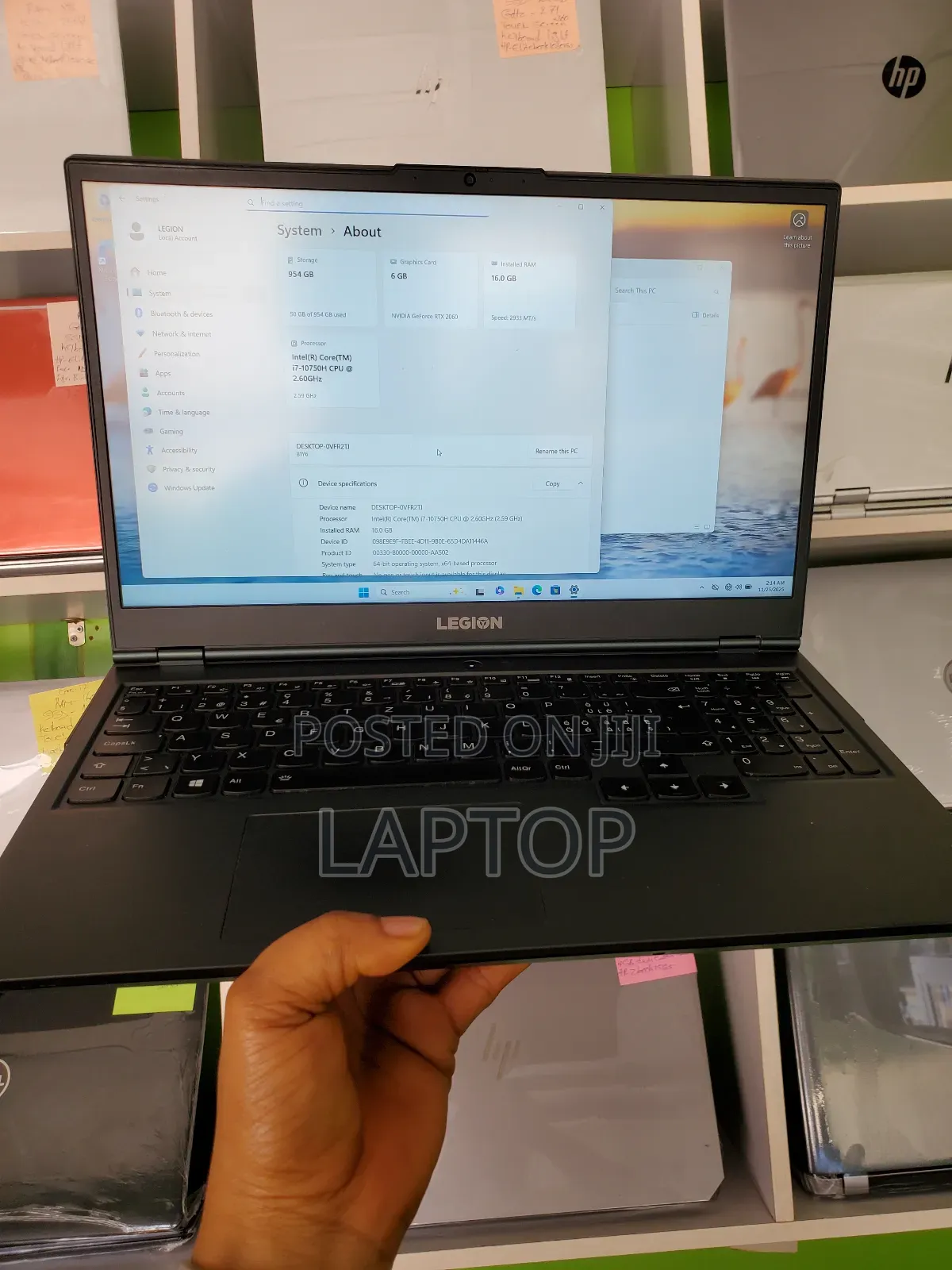 Laptop Lenovo Legion Y540 16GB Intel Core I7 SSD 1T