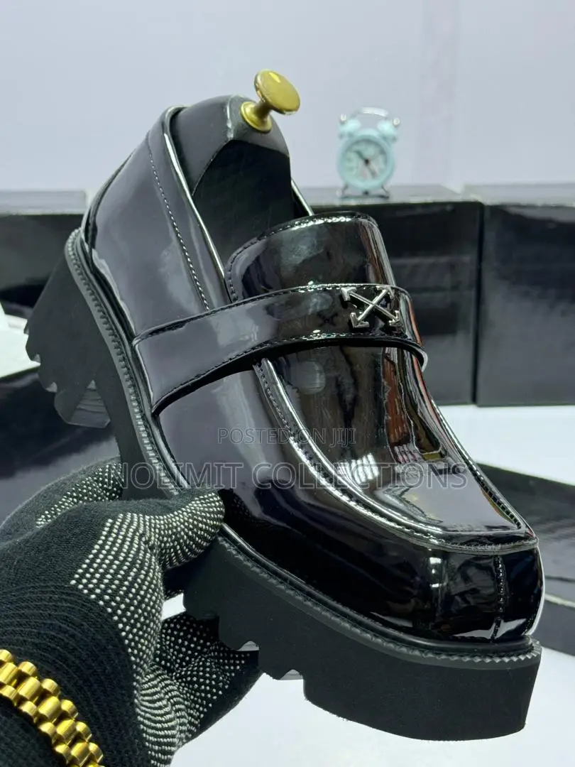Thick Sole Givenchy Patent Leather Loafer Shoe
