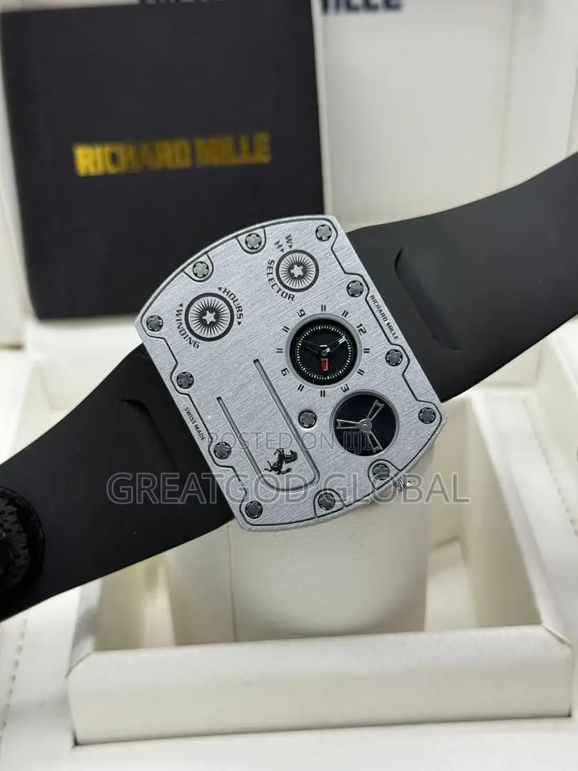 Richead Mille Wristwatch Rubber Strap