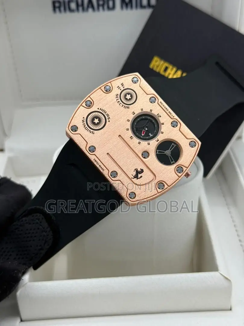 Richead Mille Wristwatch Rubber Strap