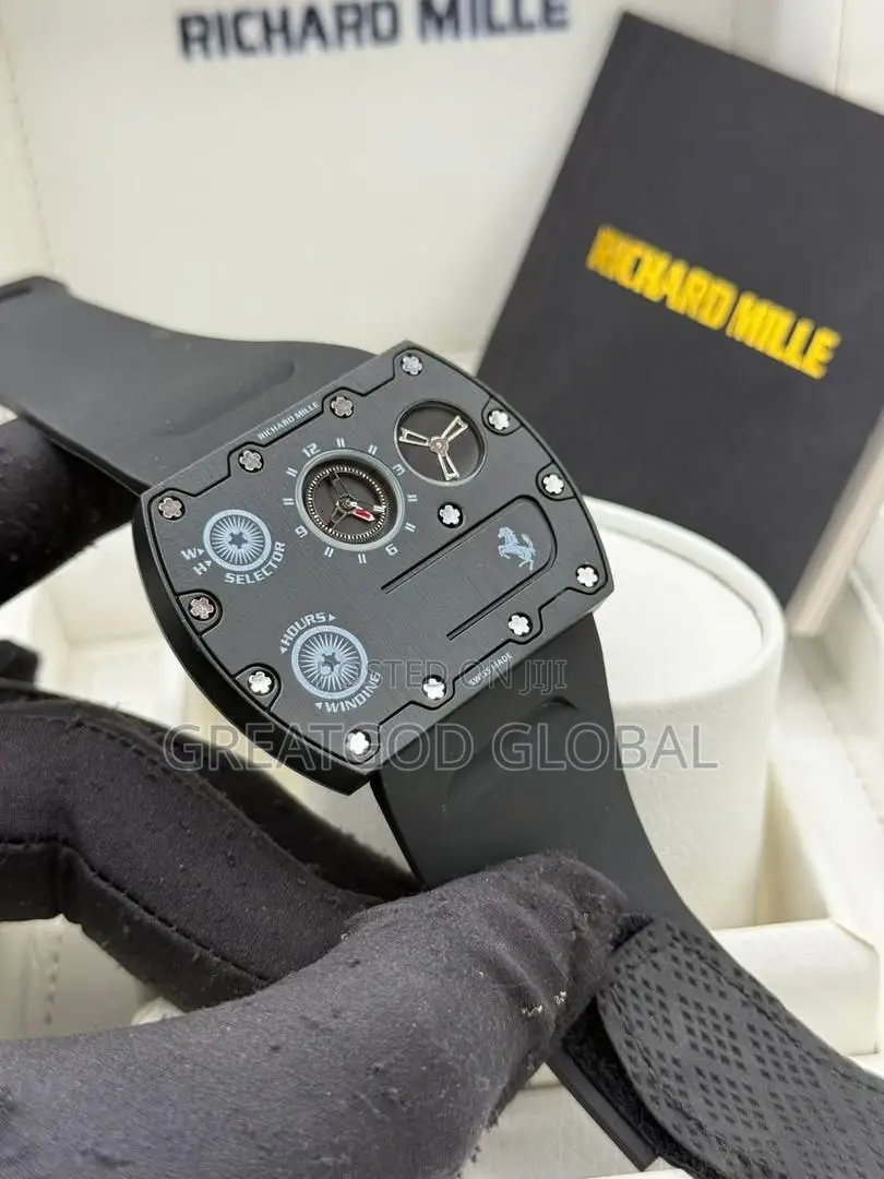 Richead Mille Wristwatch Rubber Strap