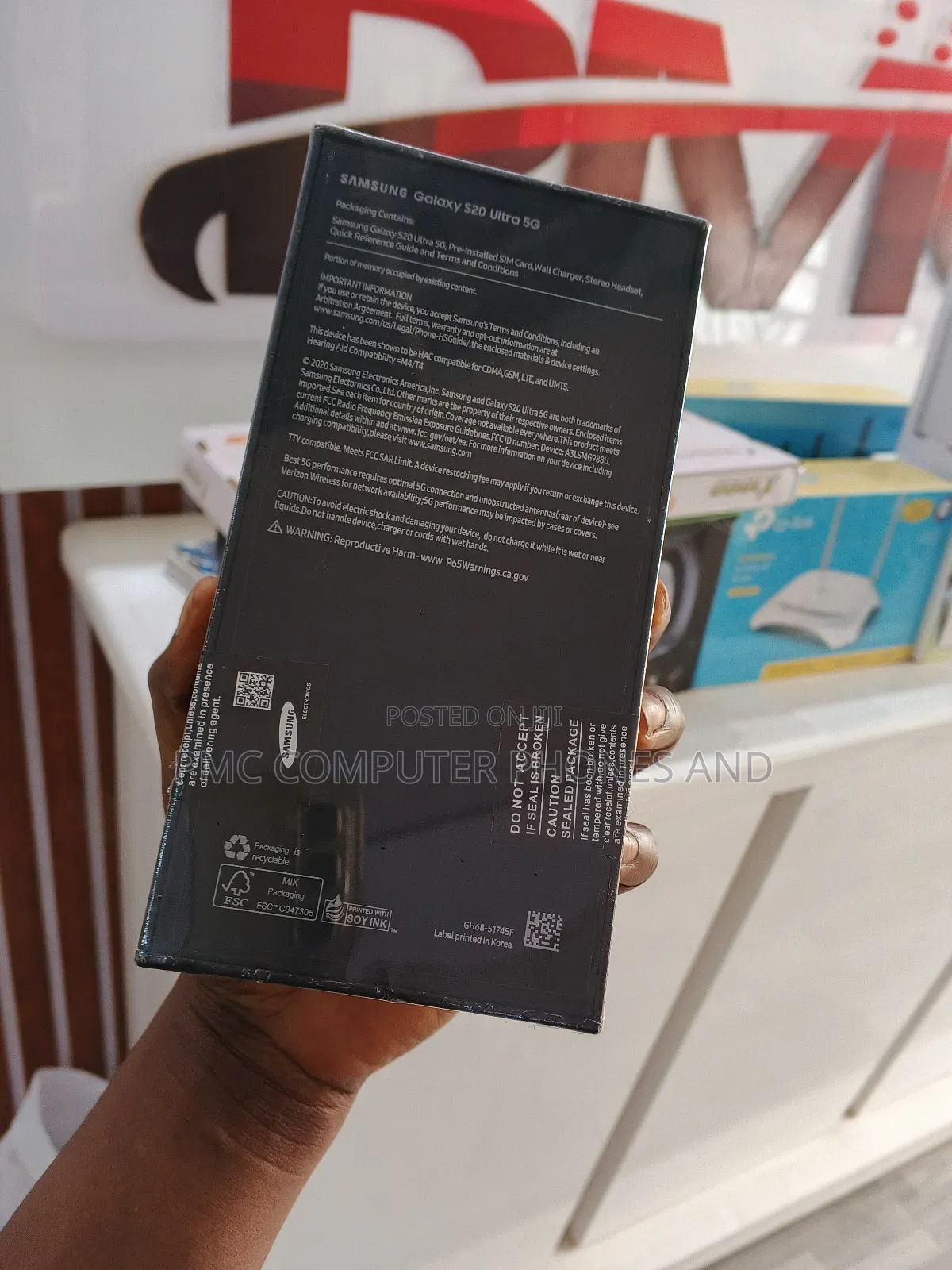 New Samsung Galaxy S20 Ultra 5G 128 GB Gray