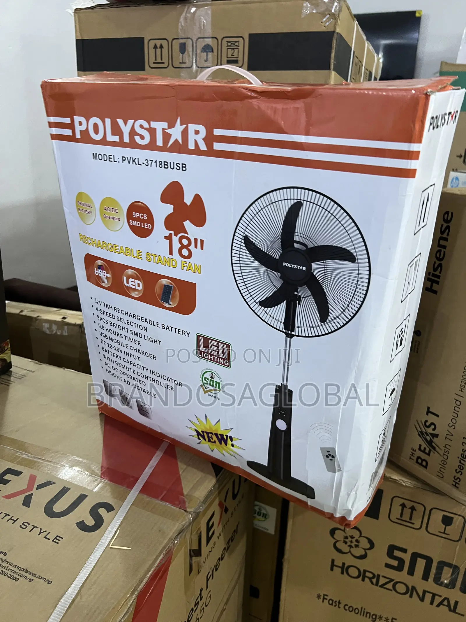 PVKL-1878busb Polystar 18-Inch Fan | Home Office Cooling