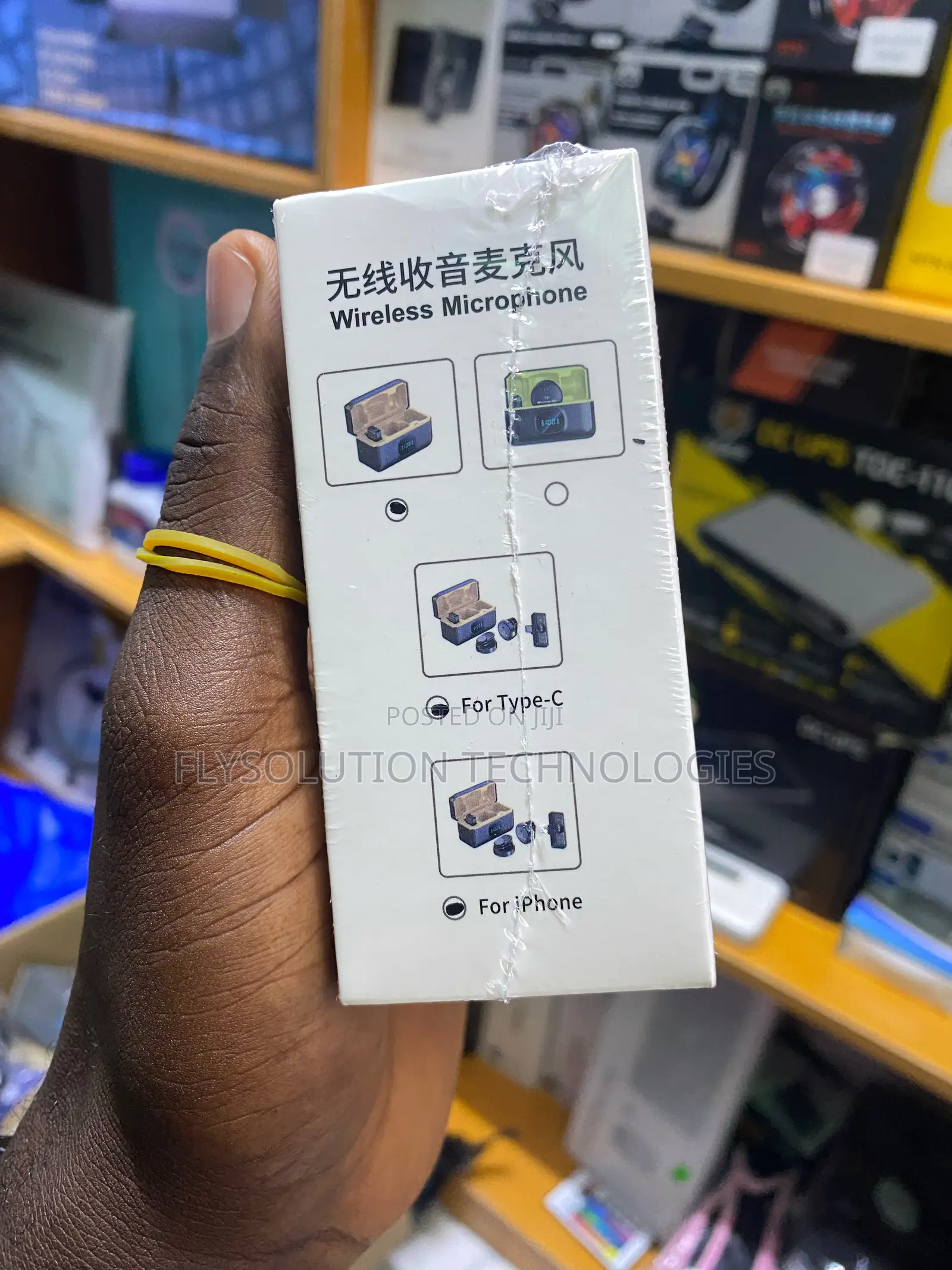 Double Wireless Lavalier Microphone Usb-C Android iPhone Lightning
