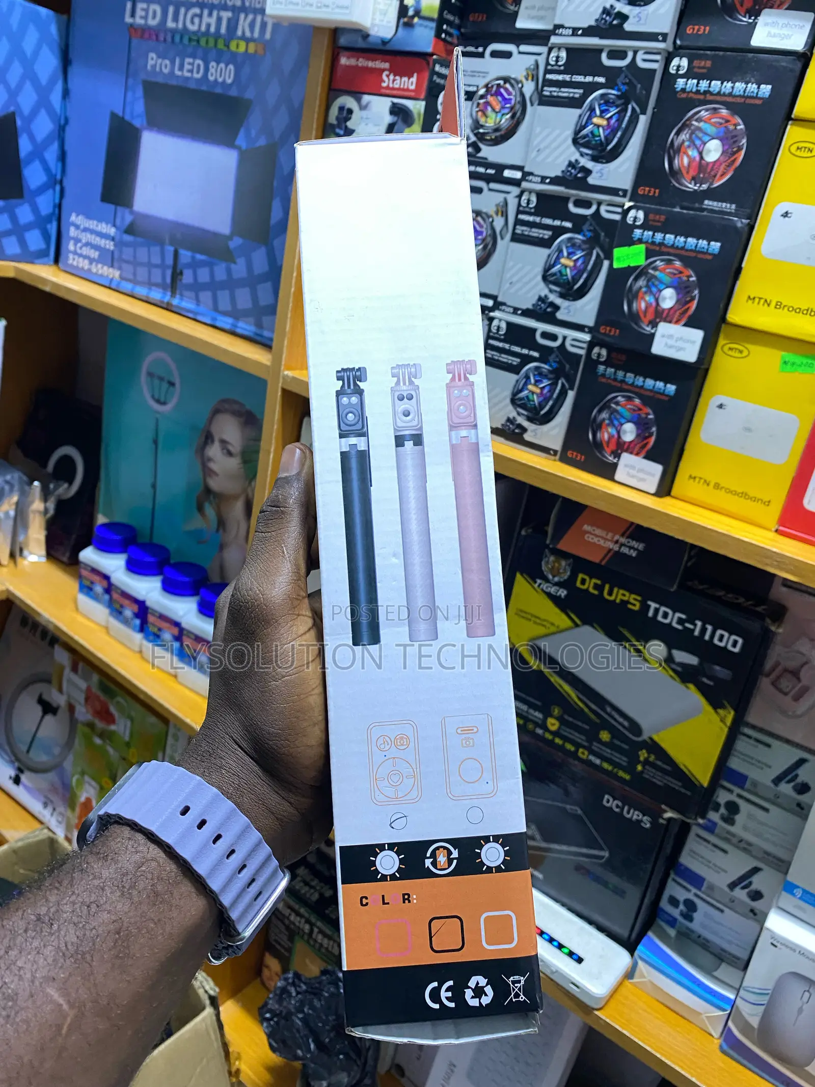 Ringlight Monopod Selfie Stick Tripod With Remote Double Fill Light