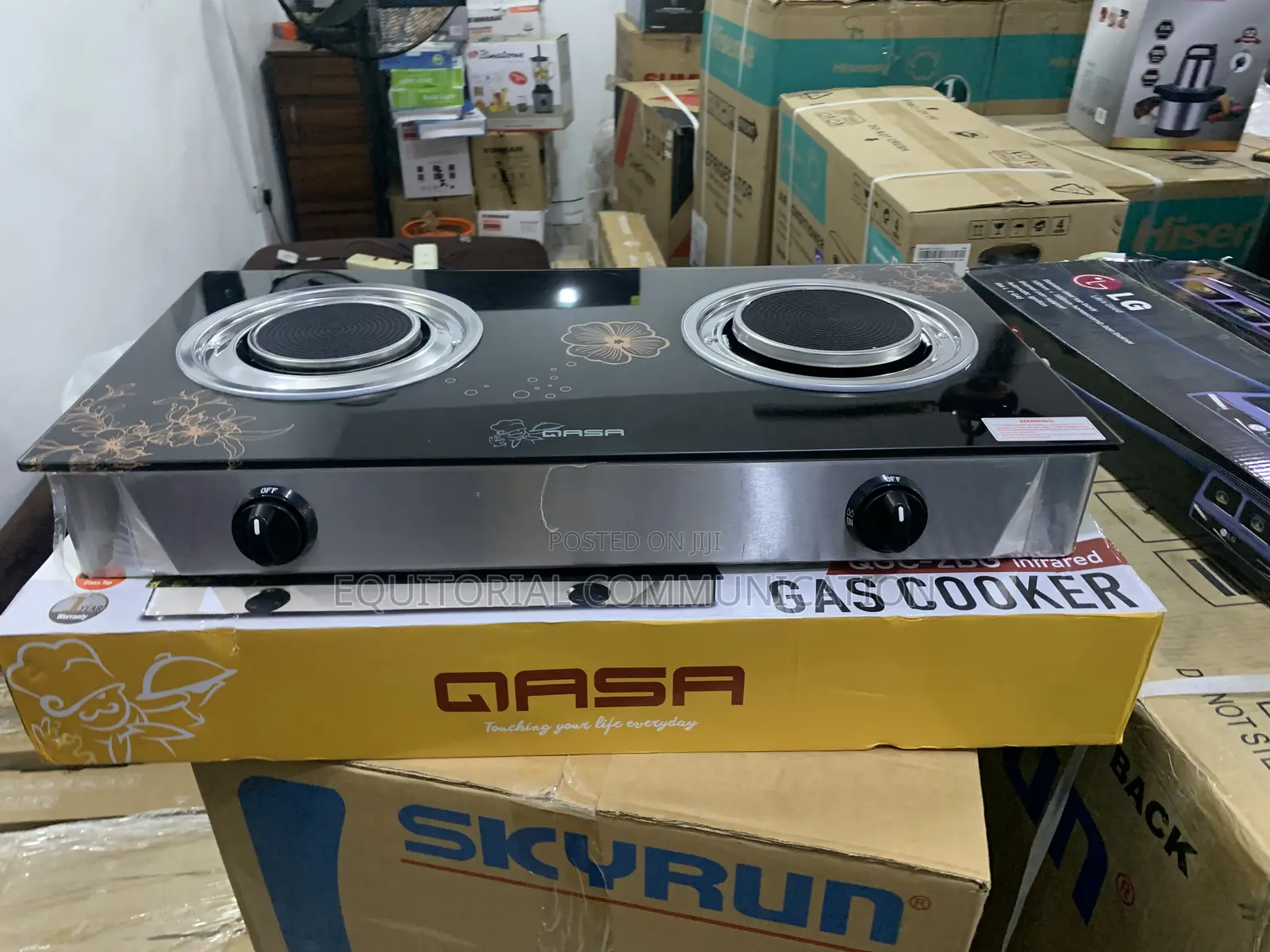 Qasa QGC-2bg Dual-Burner Stove With Infrared Technology
