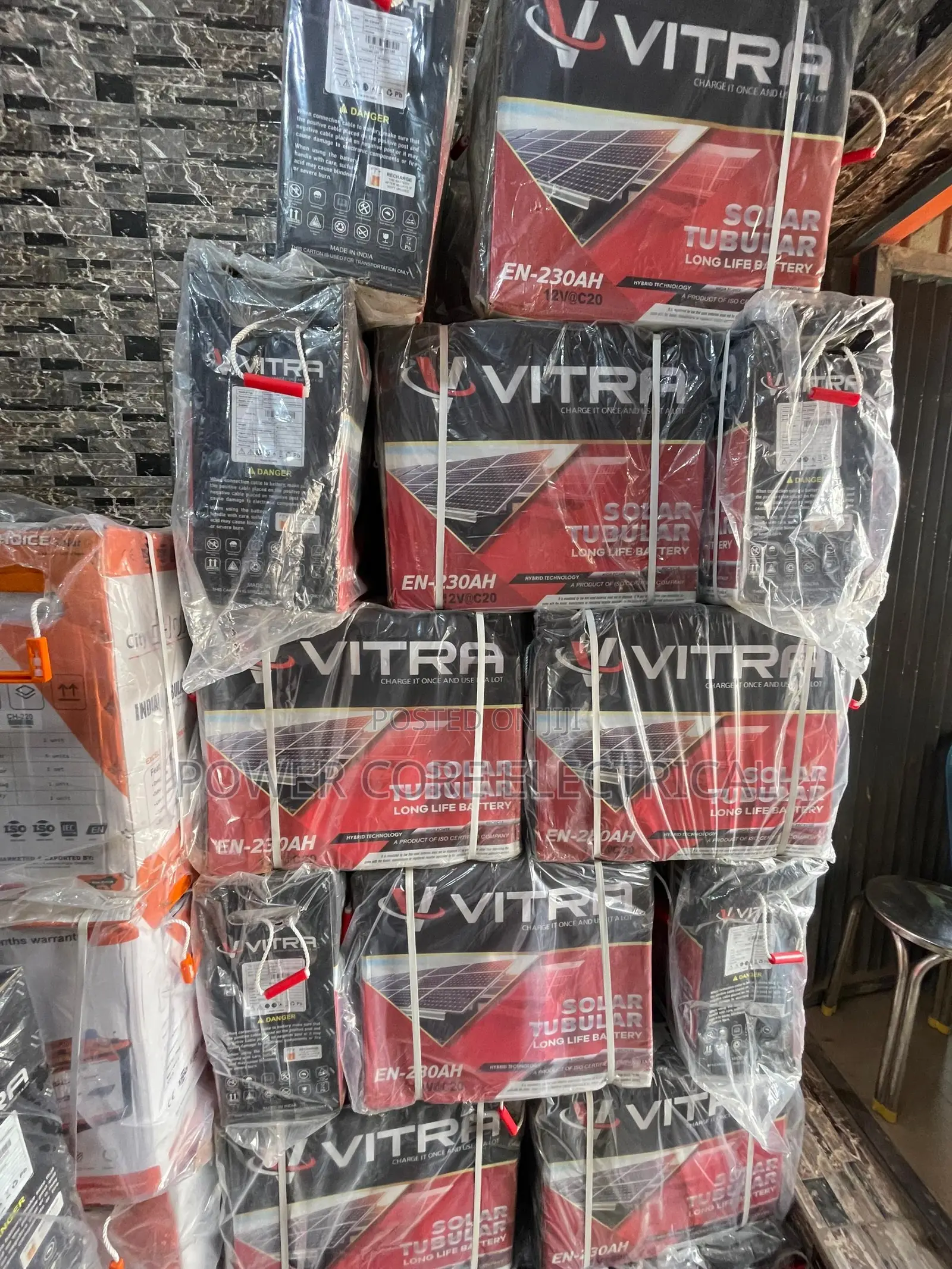 230ah 12v v Vitra Indian Solar Tubular Battery