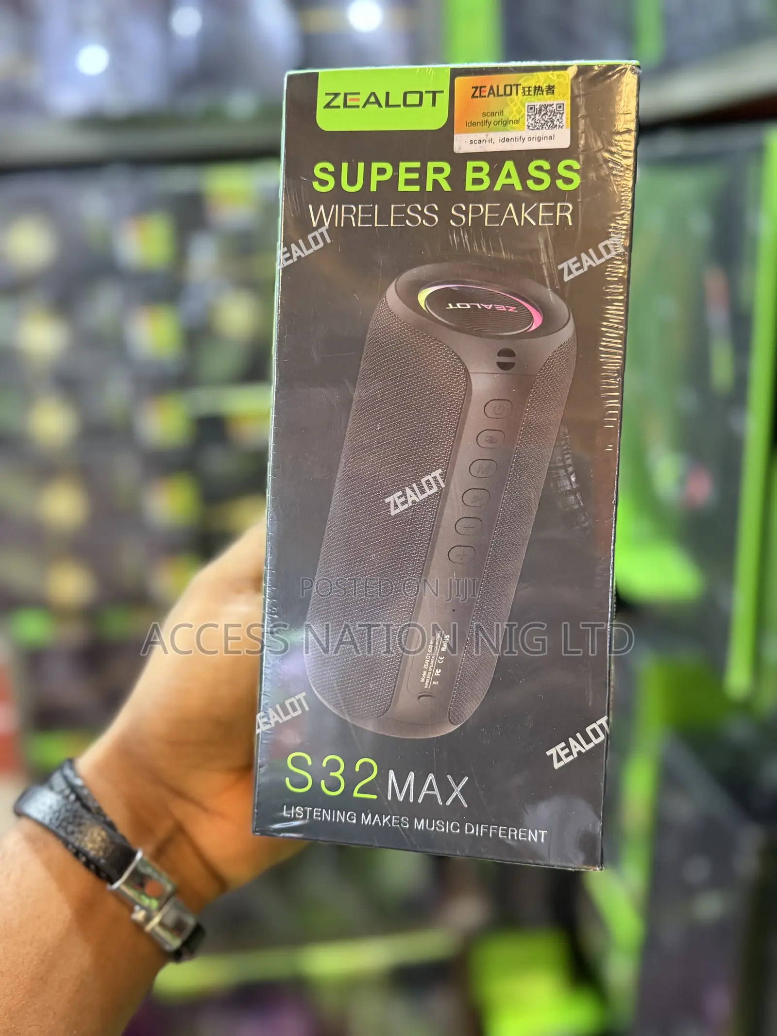 Zealot S32 Max Outdoor Waterproof Ipx 5,Dual Pairing, 3600mah Battery.