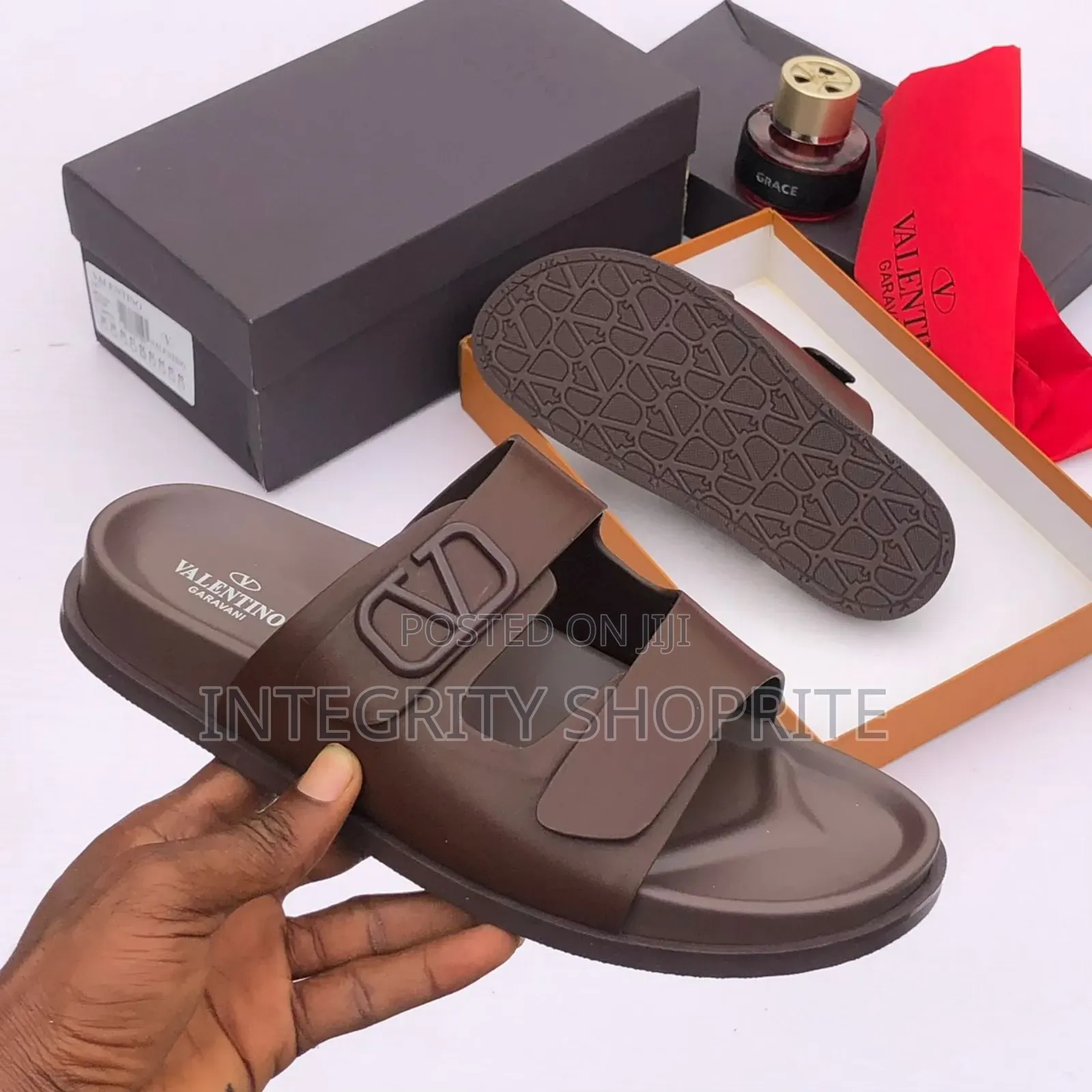 Brown Valentino Garavani Slippers