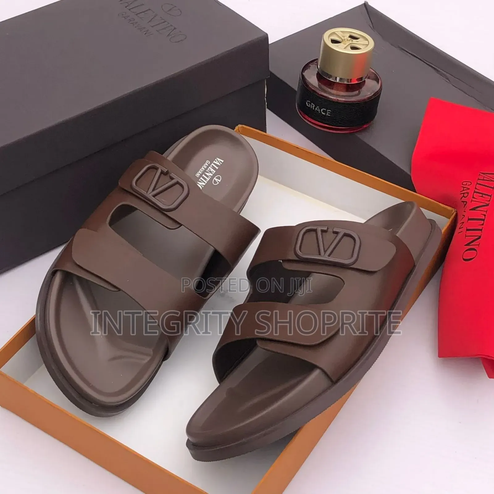 Brown Valentino Garavani Slippers