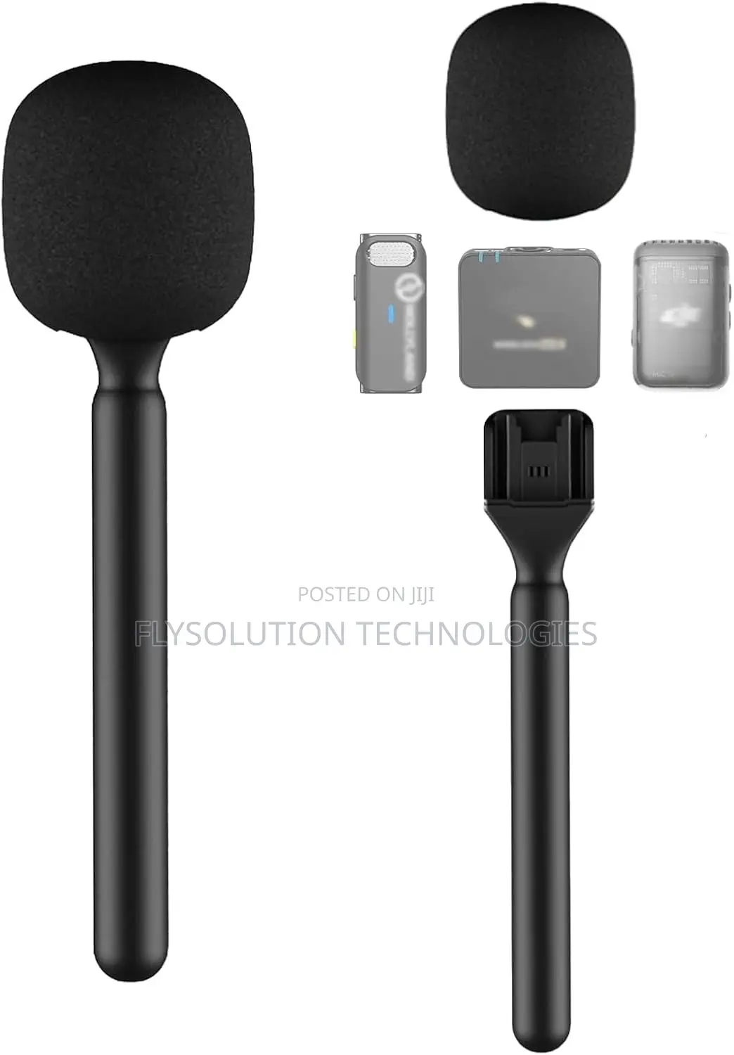 Mic Holder Shotgun Lapel Microphone Interview Lavalier Handheld Mic