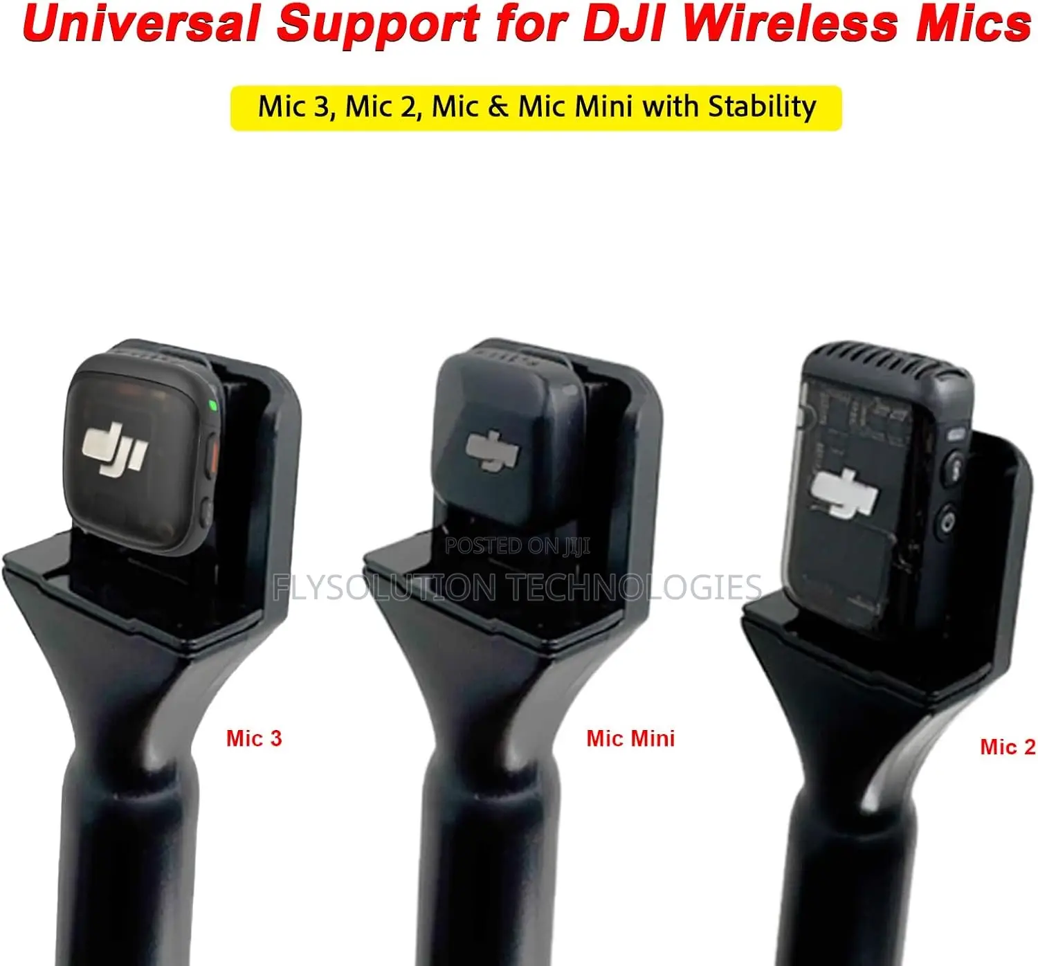 Mic Holder Shotgun Lapel Microphone Interview Lavalier Handheld Mic