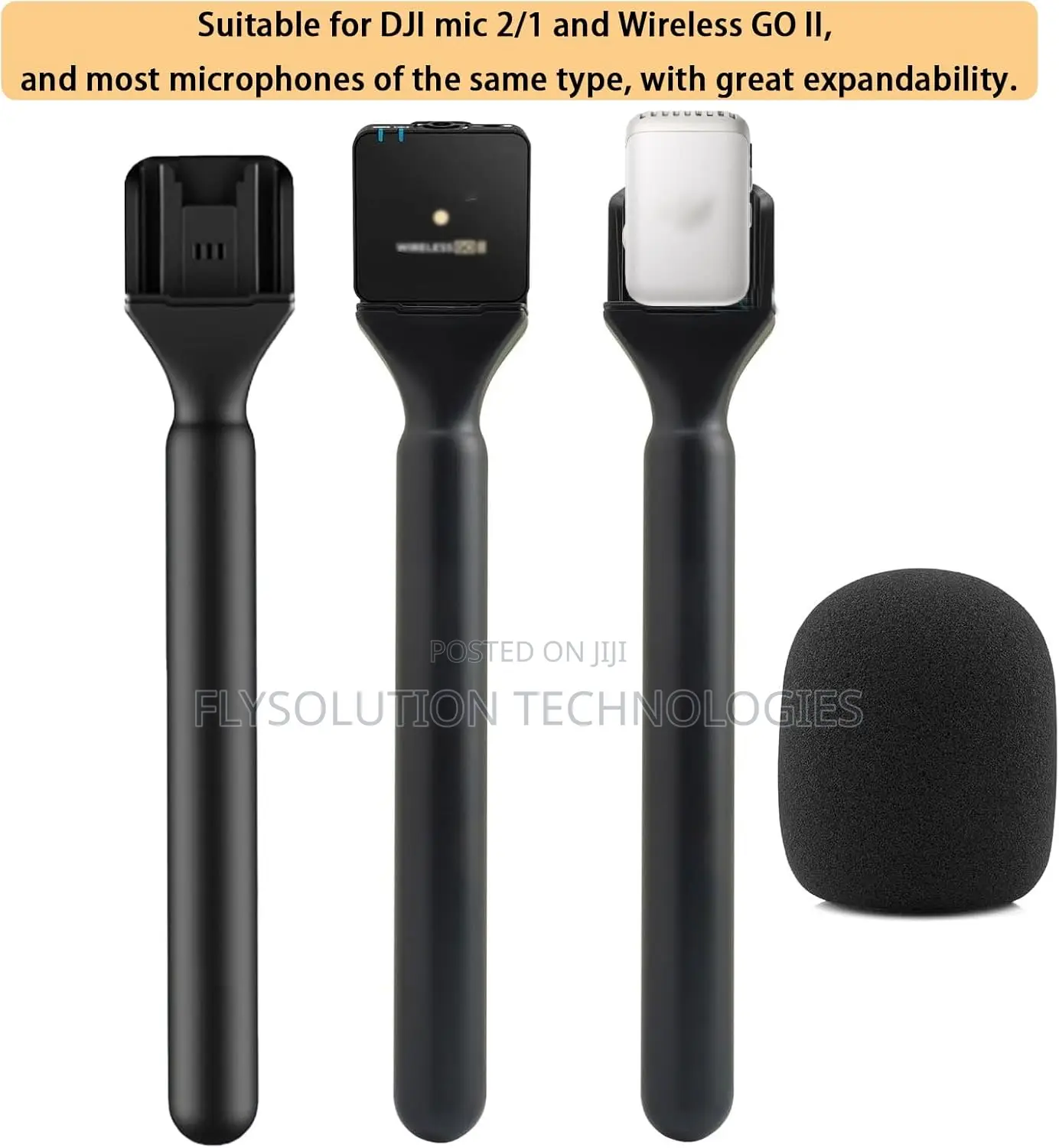 Mic Holder Shotgun Lapel Microphone Interview Lavalier Handheld Mic