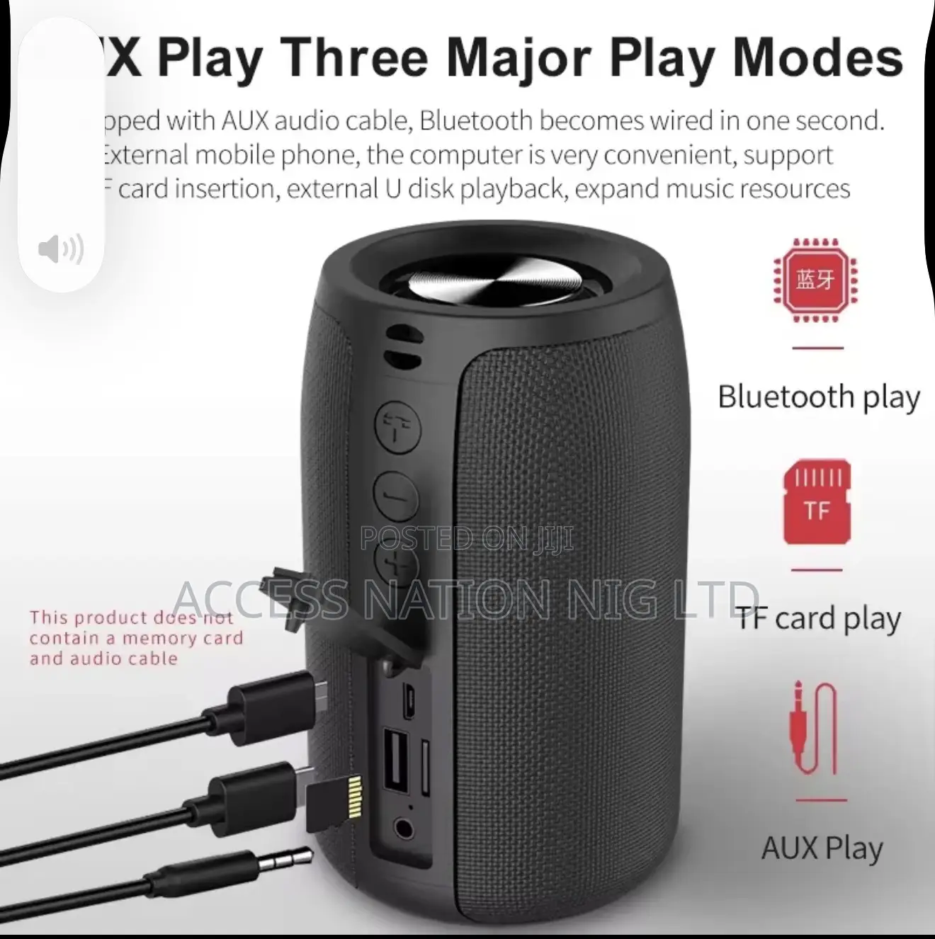 Zealot-s32 Portable Bluetooth Speaker With Tf Card & Aux Support