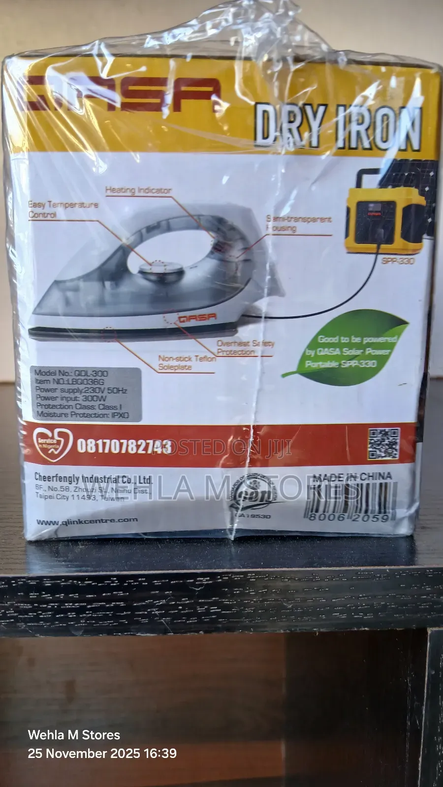 Qasa Dry Iron QDL-300