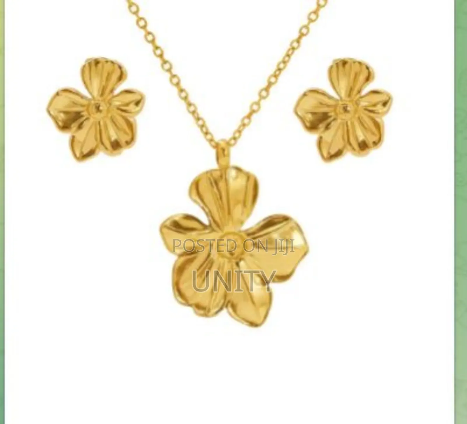 Stainless Steel Plated 18 K Gold