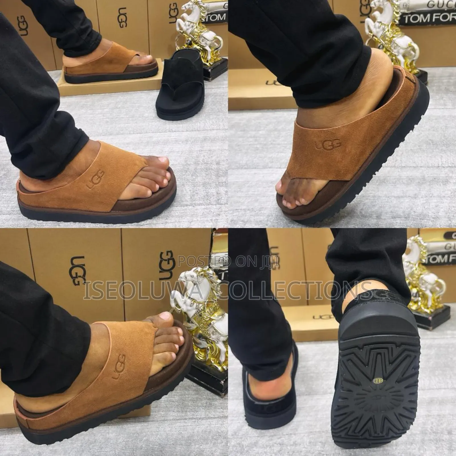 High Quality Men’S Ugg Slip-on Suede Comfort Slides
