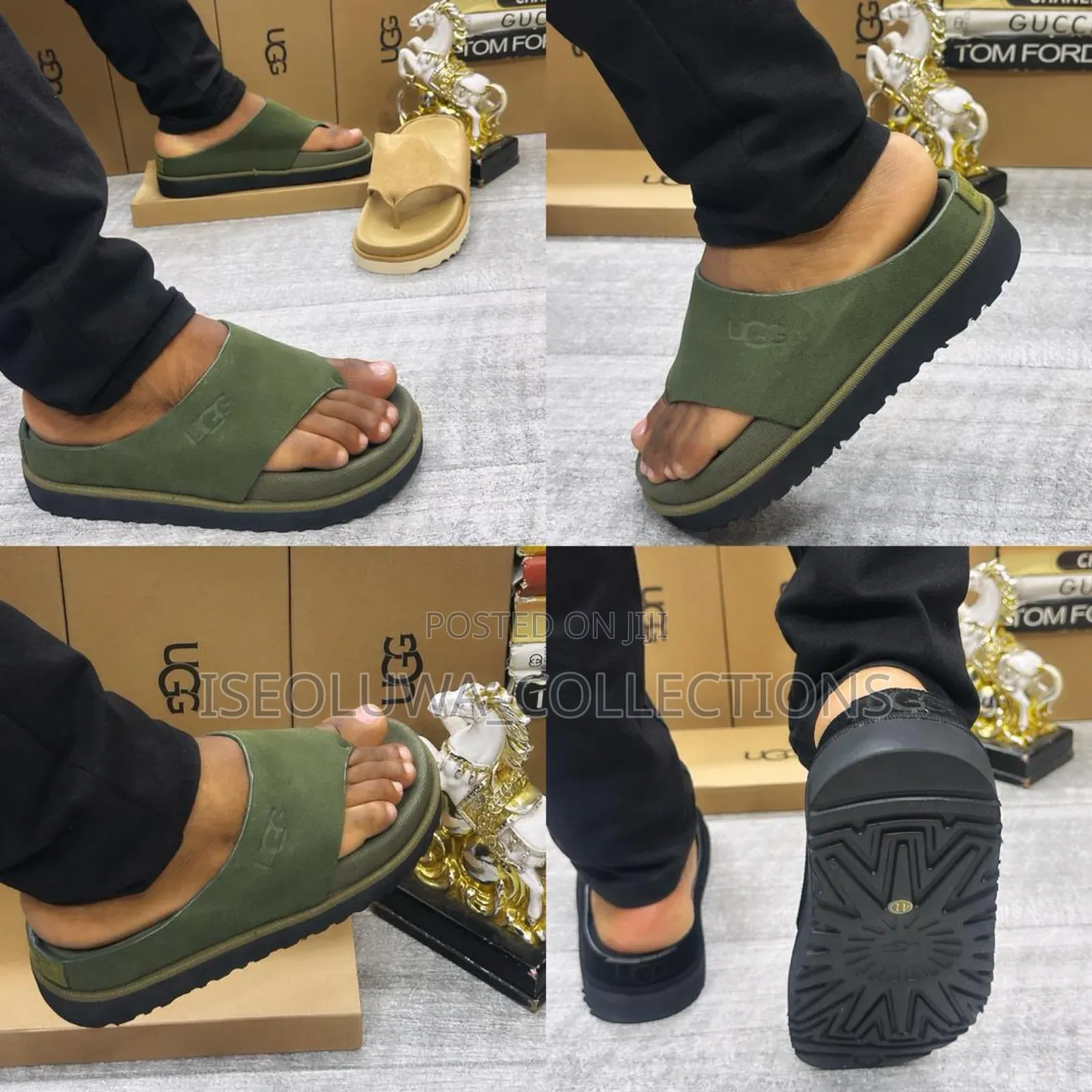 High Quality Men’S Ugg Slip-on Suede Comfort Slides