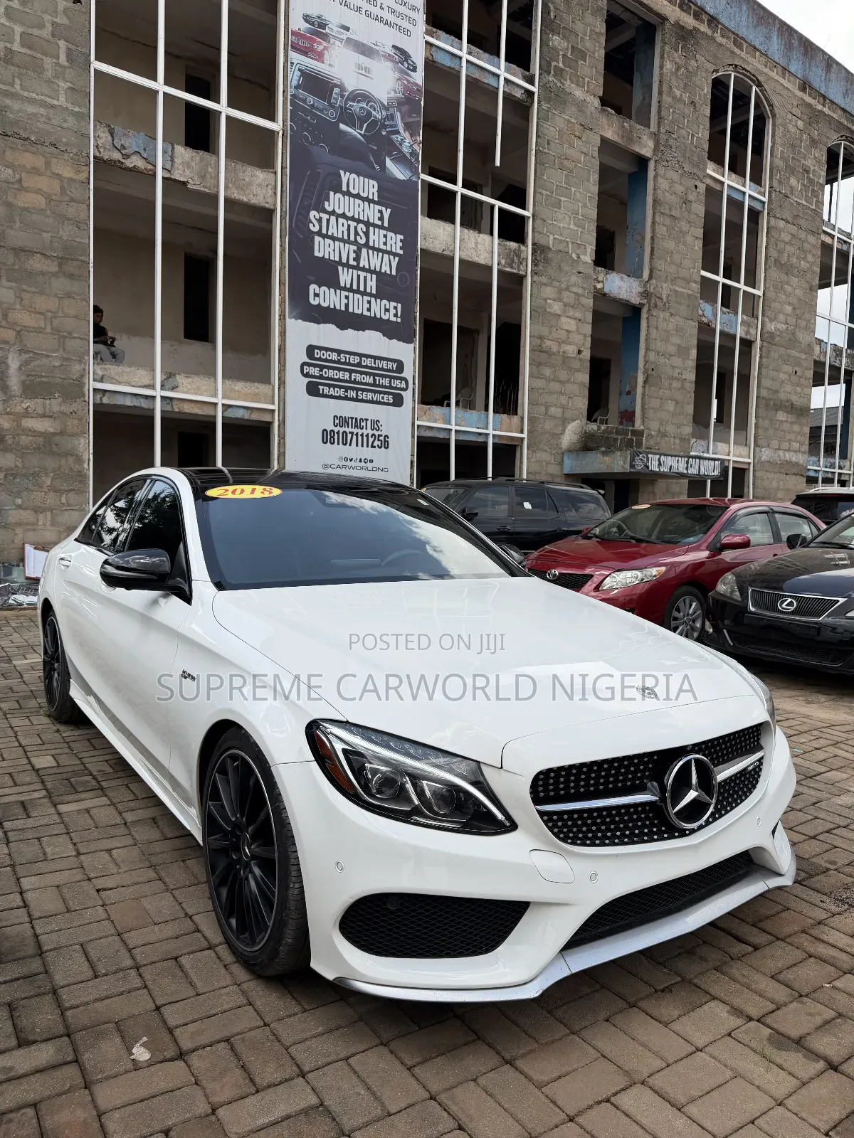 Mercedes-Benz C43 4Matic Sedan AWD (3.0L V6 9AM) 2018 White