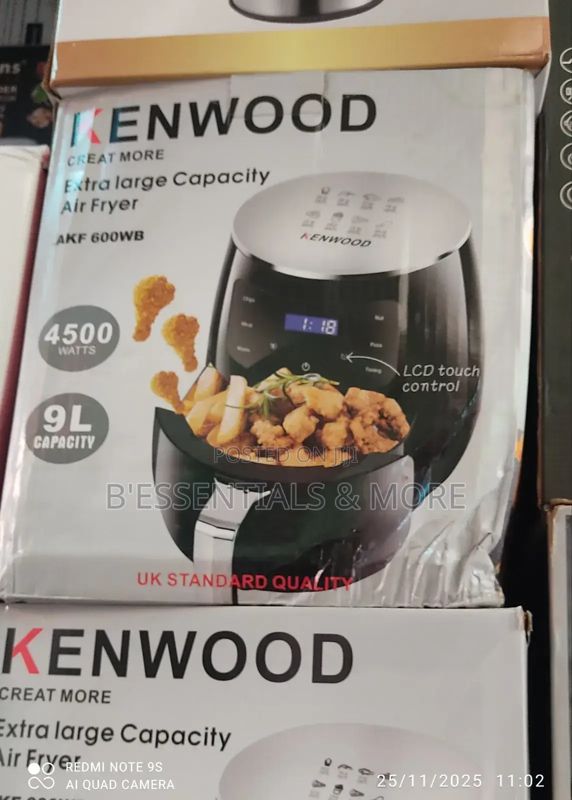 9litres Kenwood Air Fryer