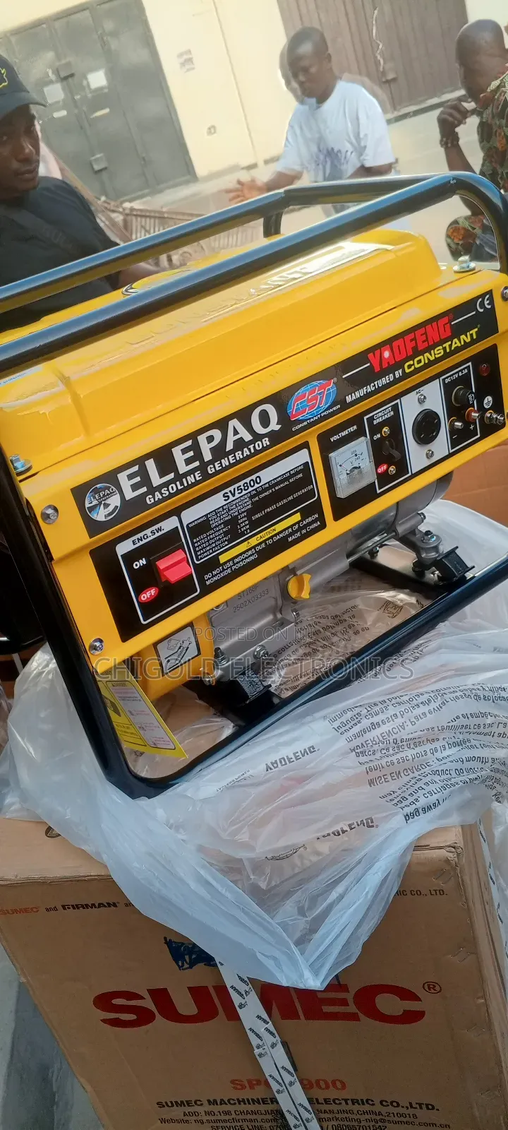 Original Elepaq Constant Generator 4.5 Kva 1kv% Copper Coin