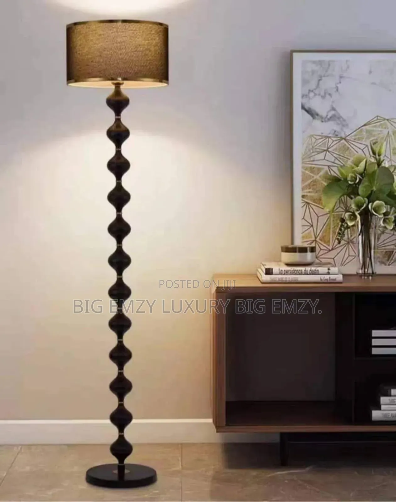 Wooden Tripod Floor Lamp.