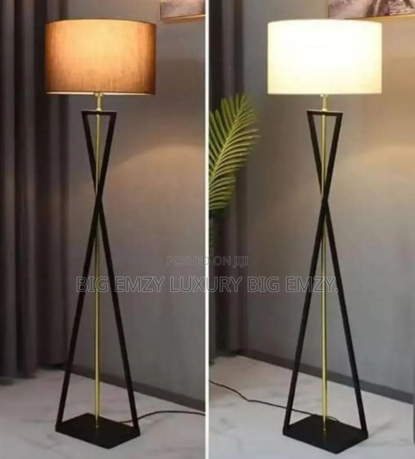 Wooden Tripod Floor Lamp.