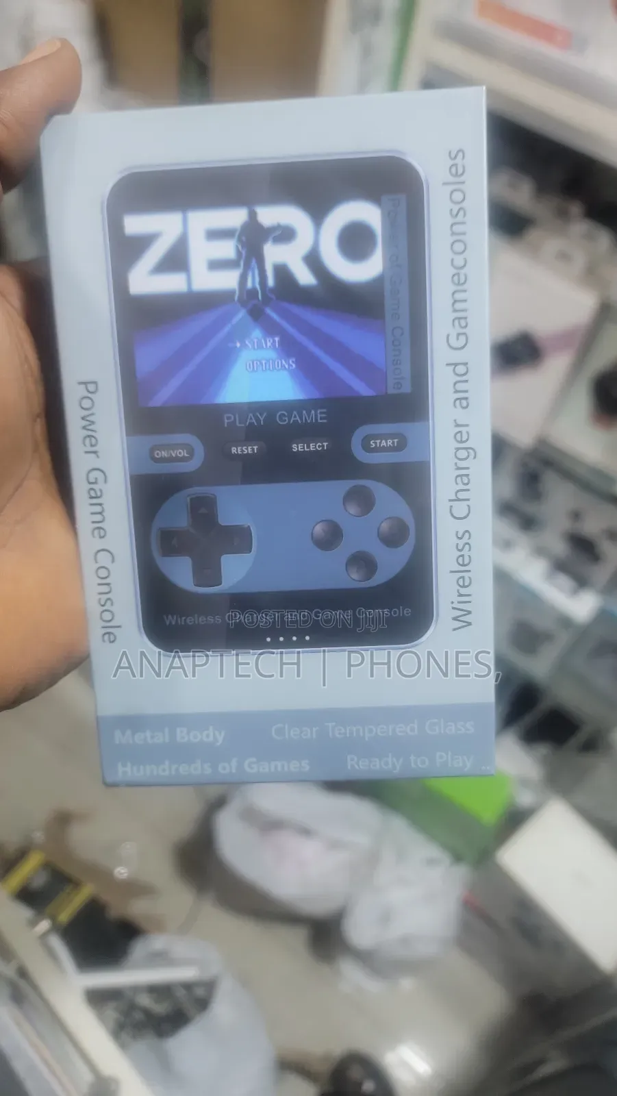 Power Game Console, Wireless Charger and Gameconsoles Play Game ,Metal