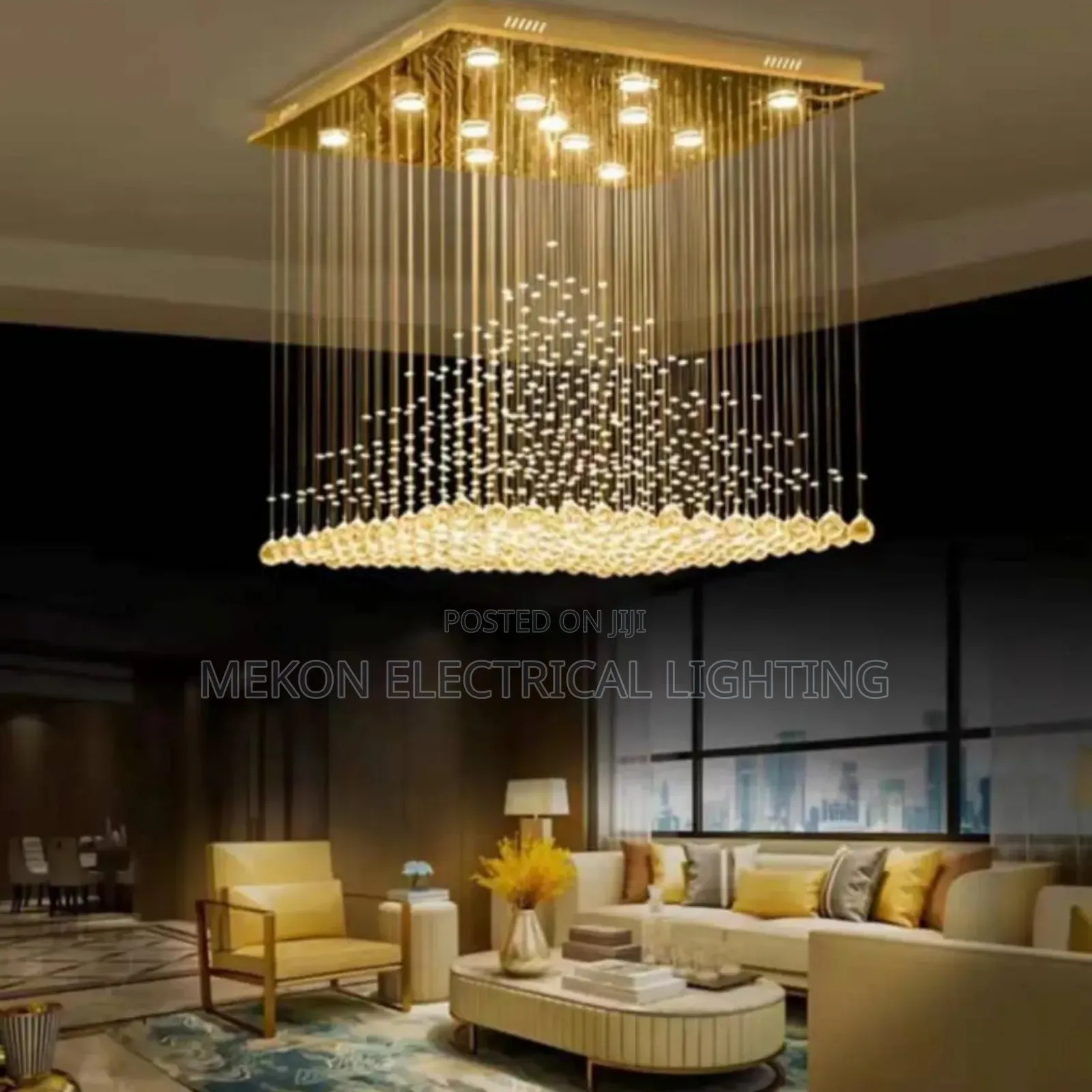 Massive Crystal Chandelier