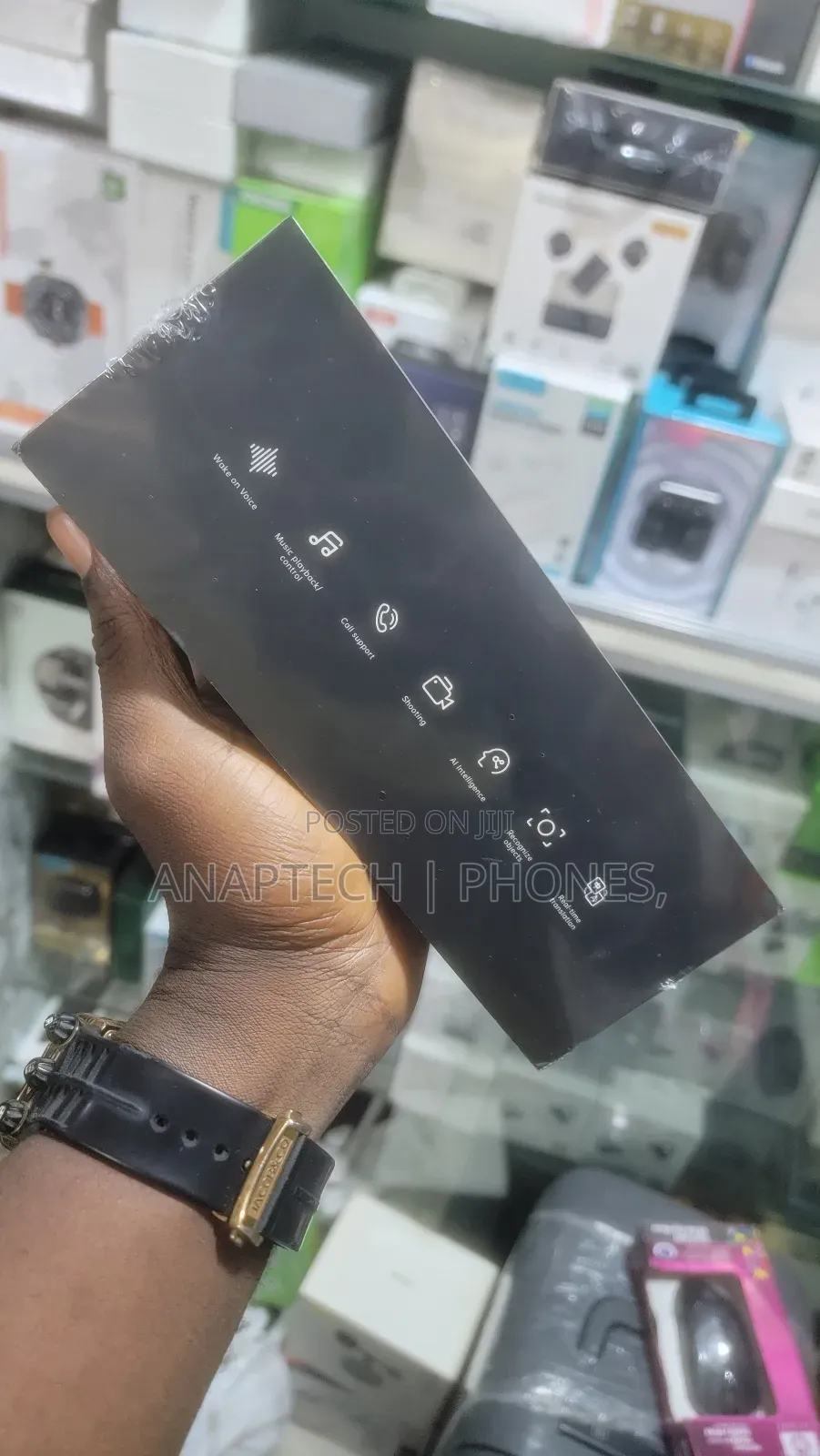 Smart Glasses, Wake on Voice Music Playback/Control Call Support Shoot