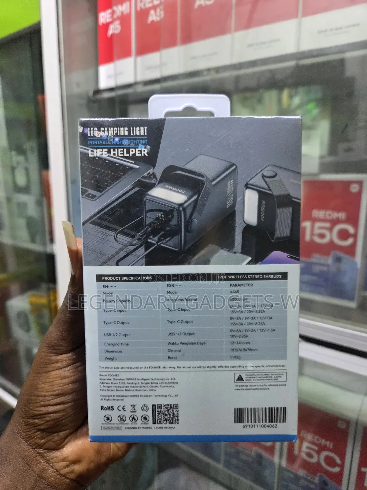 Foomee 60,000mah 65w Powerbank for Laptop Charging