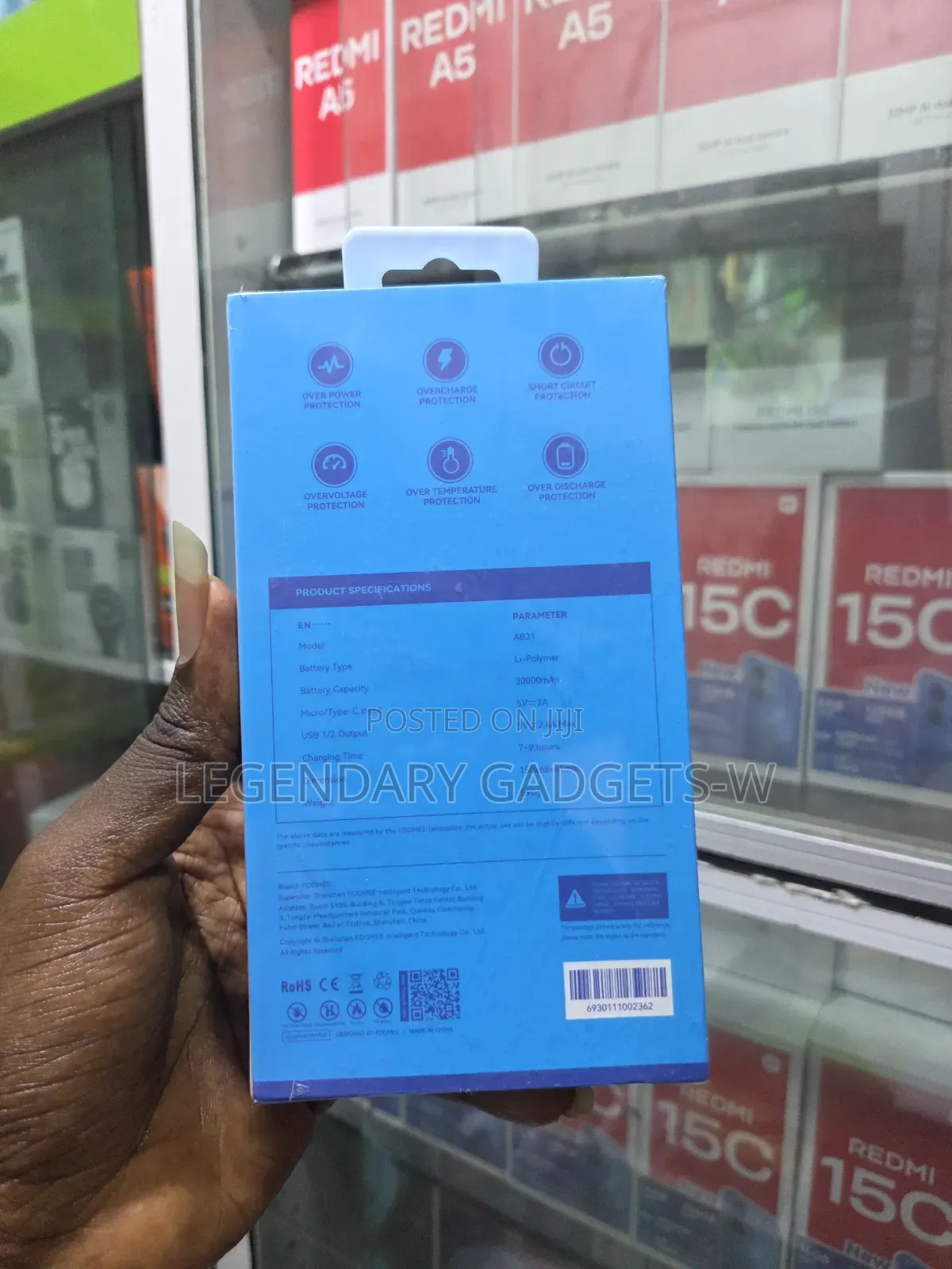 Foomee 30,000mah Powerbank With Surge Protection