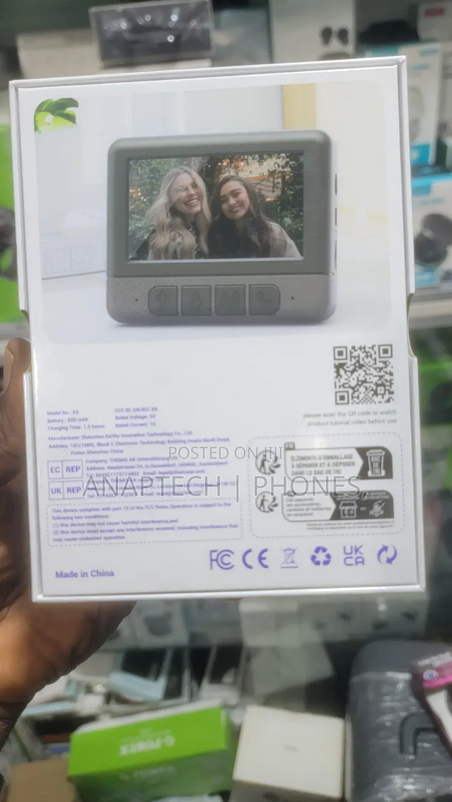 X6 Video Doorbell With Monitor ,Non-Wifi Live Taking Live Screen 4.3