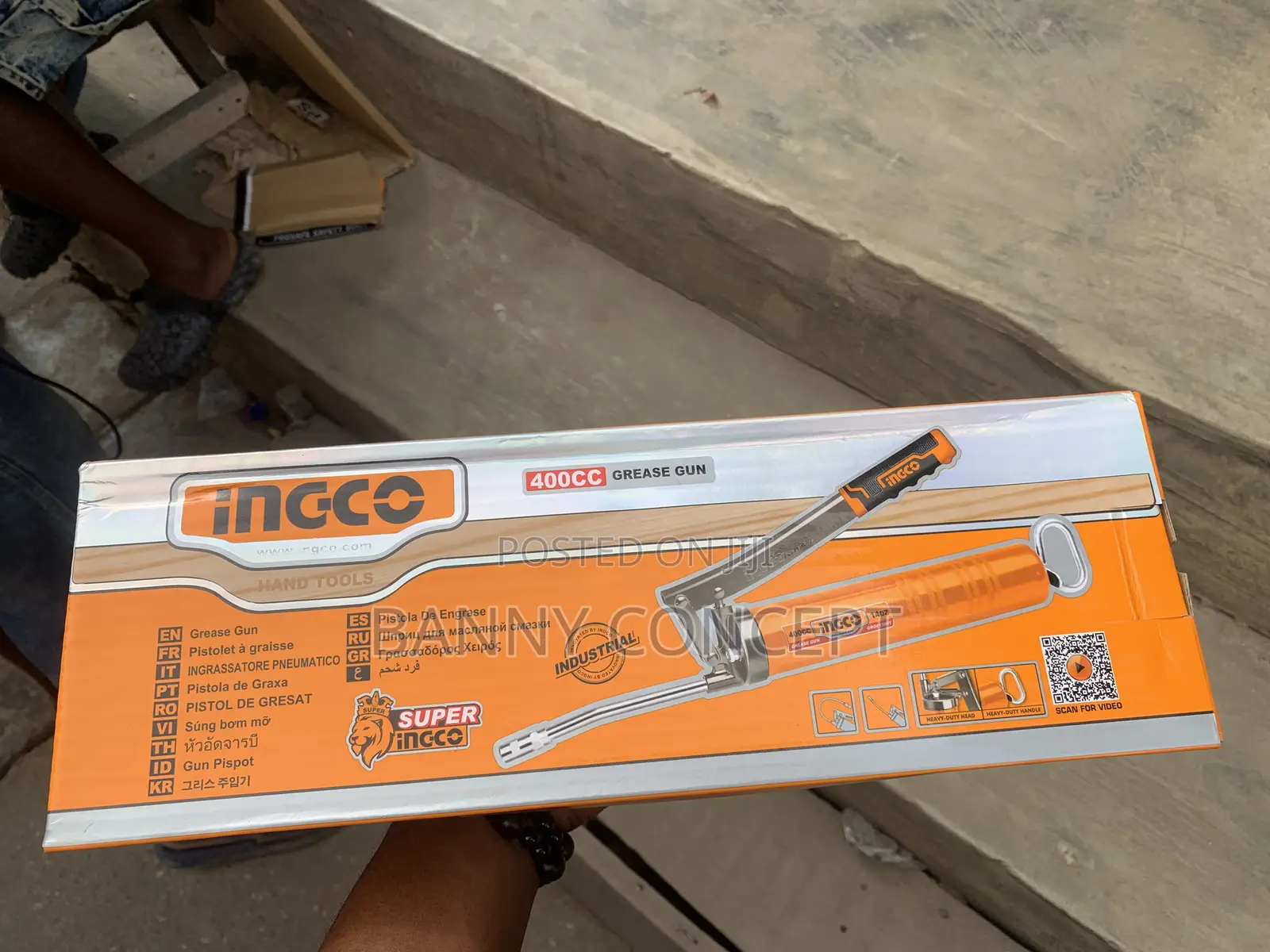 Ingco Heavy-Duty Grease Gun